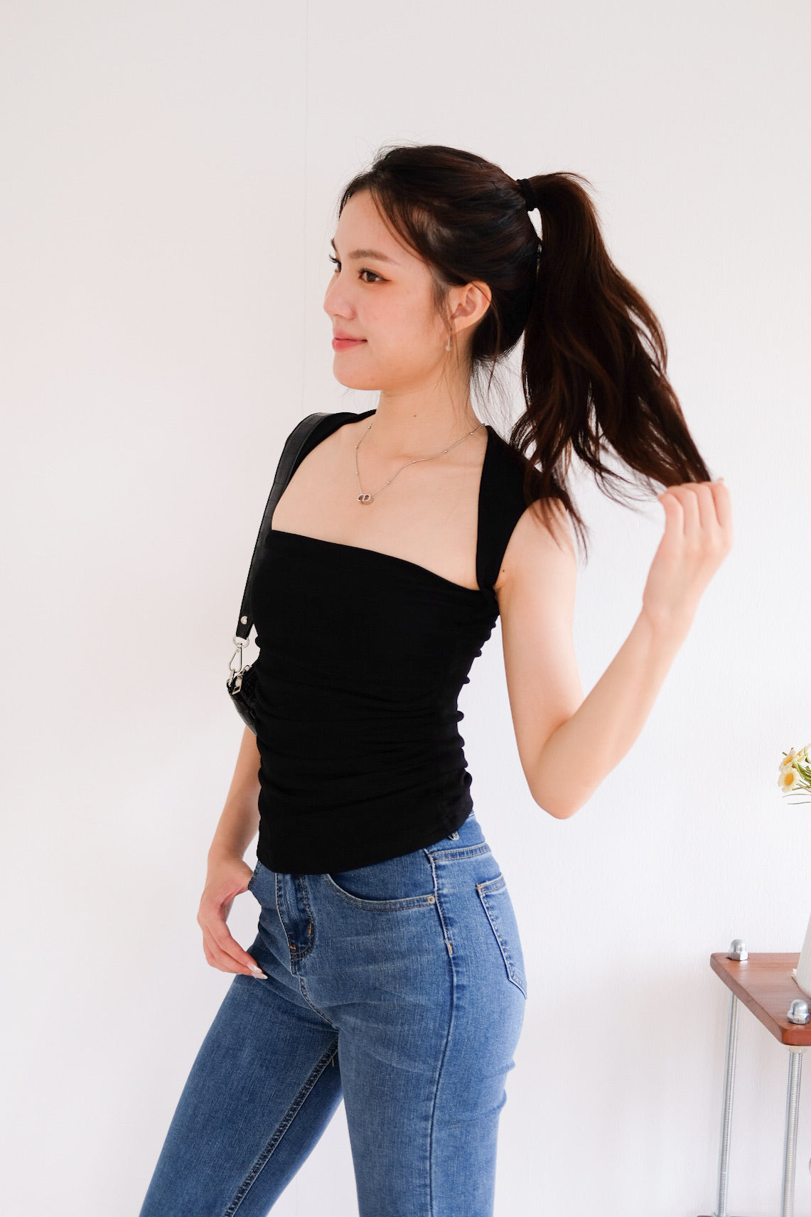 Sabrina Soft Sculpted Top (Black) [ETA 9 Jul]