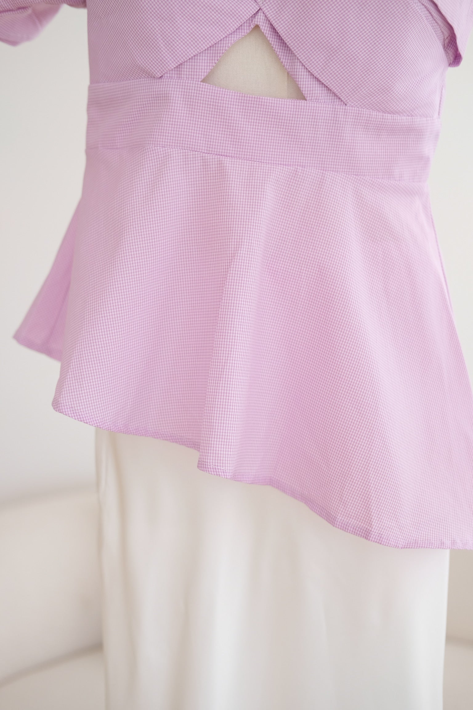 Purple Ruffle Assymetrical Top