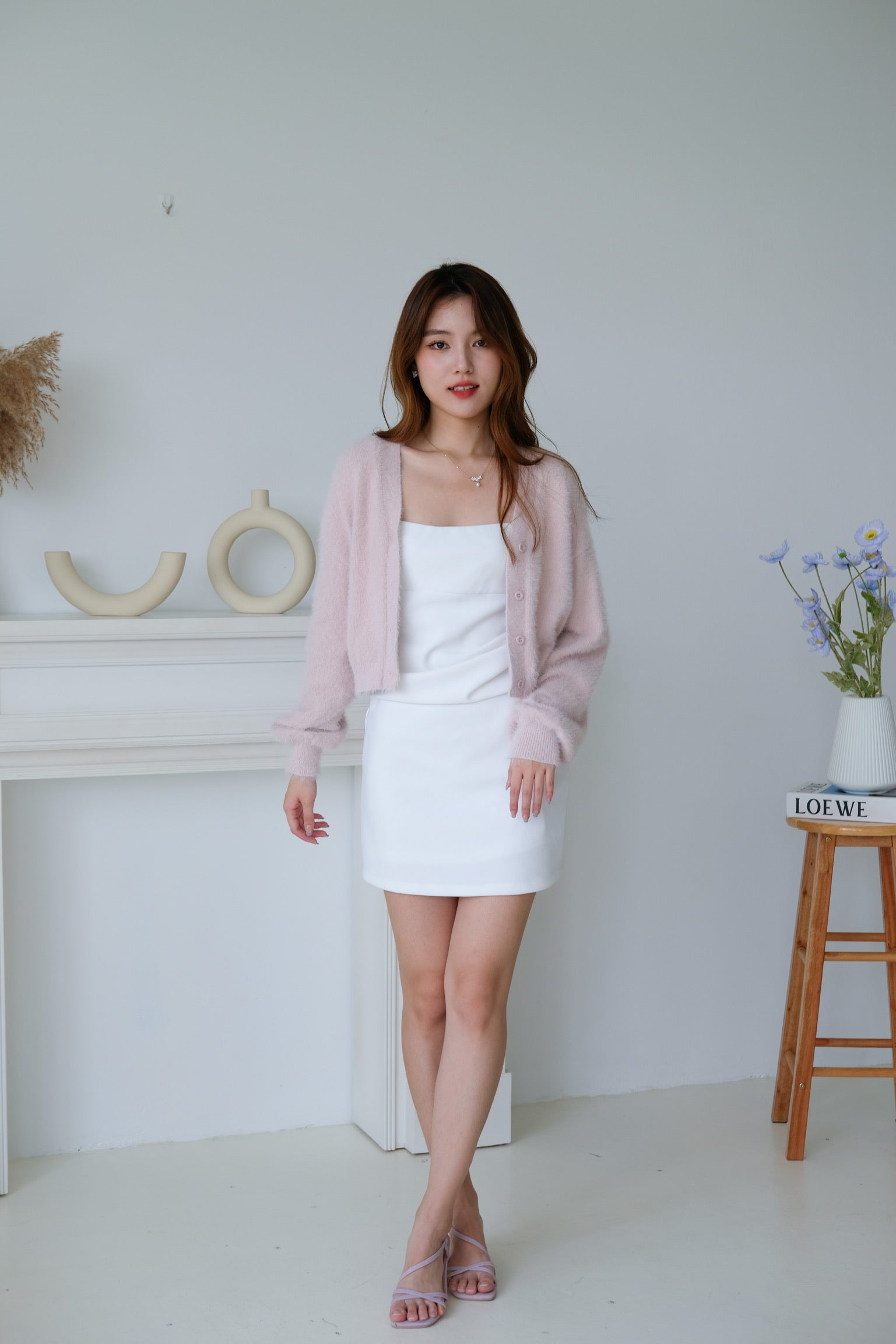 Emely Furry Outerwear (Baby Pink)