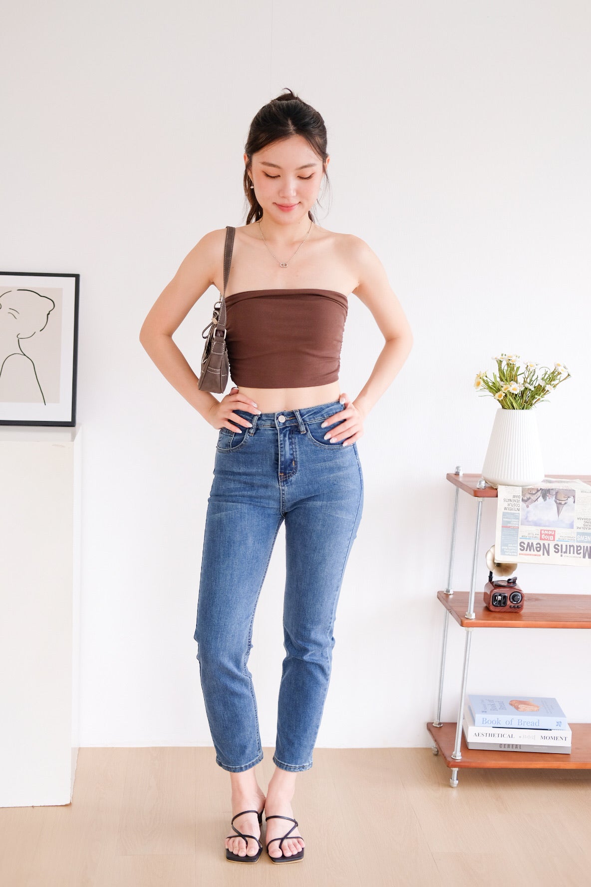 Obsession Tube Crop Top (Mocha)  [ETA 9 Jul]