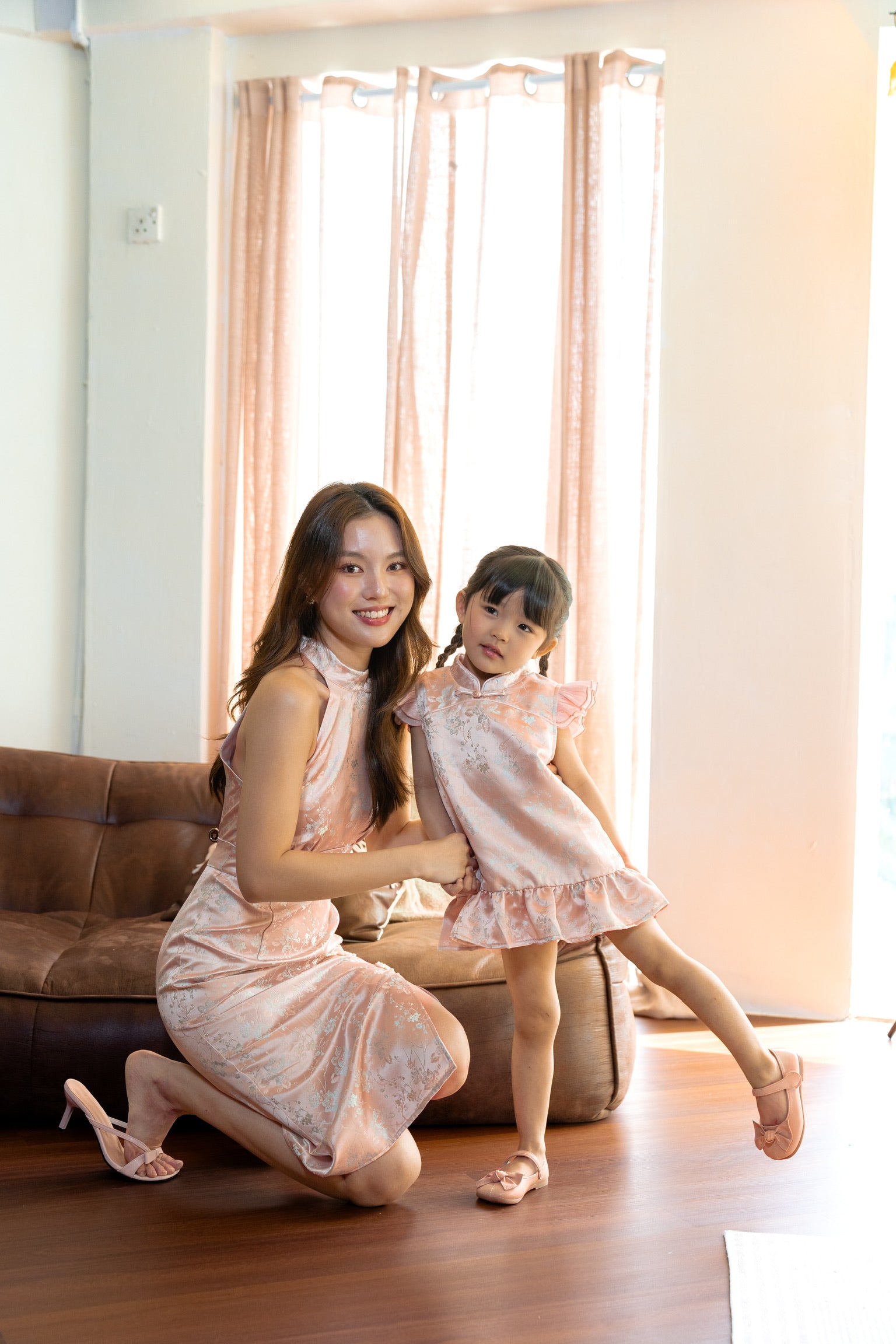 [ETA 15-21 Jan] 花禧团圆 Spring Reunion Girl Cheongsam (Blossom Pink)