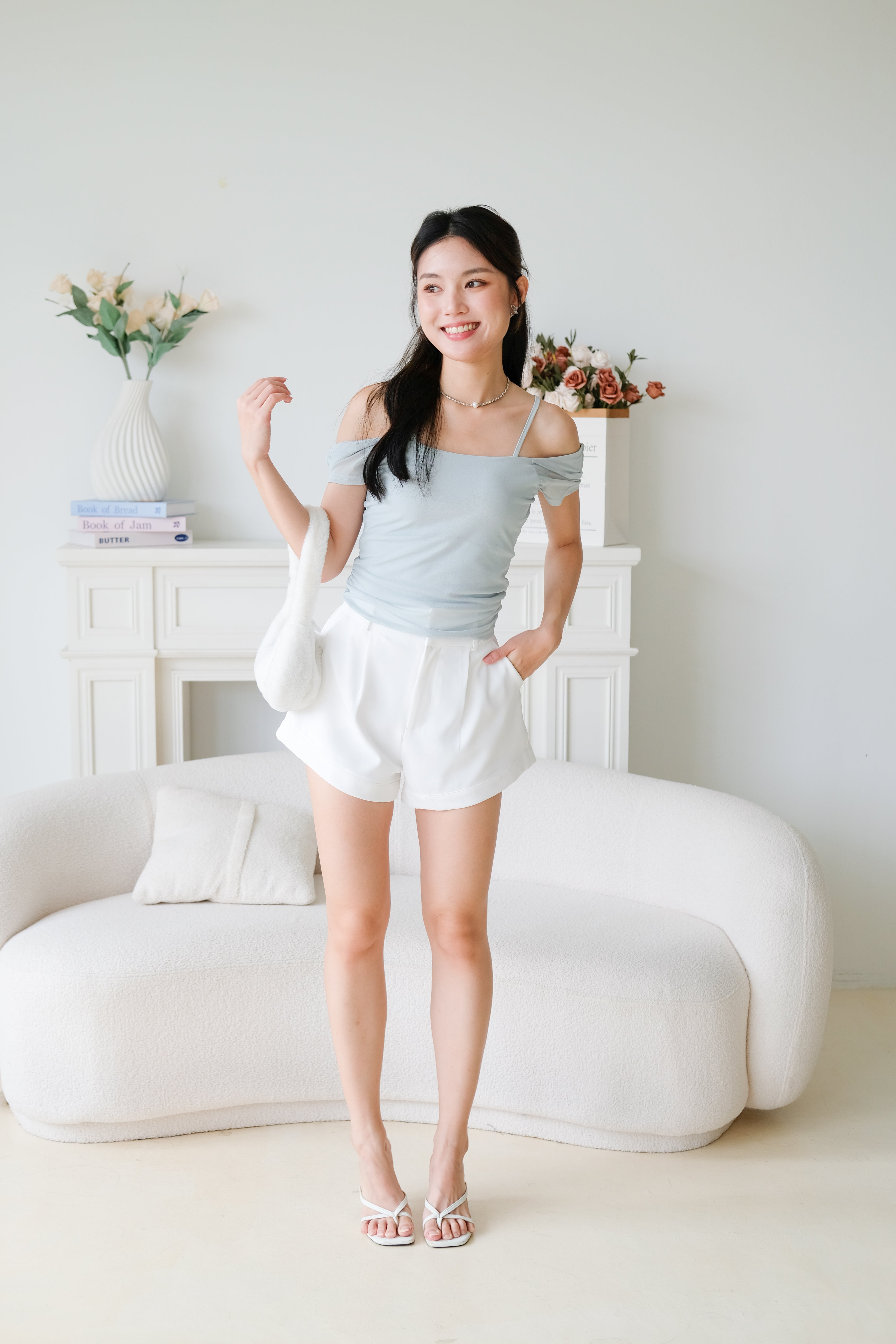 Giana Mesh Stretchy Padded Top (Mint)