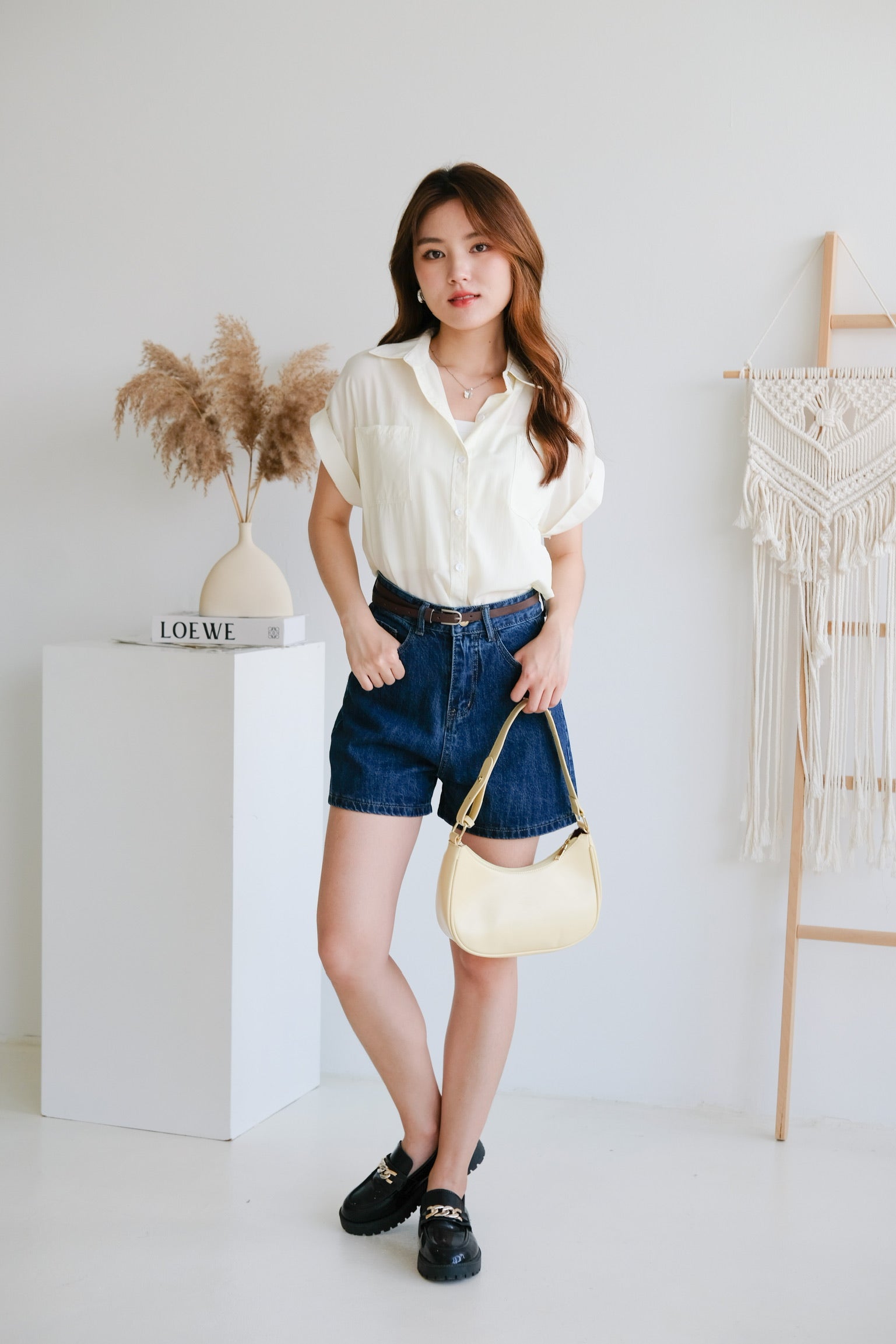 Eunji Korean Blouse (Pale Yellow)