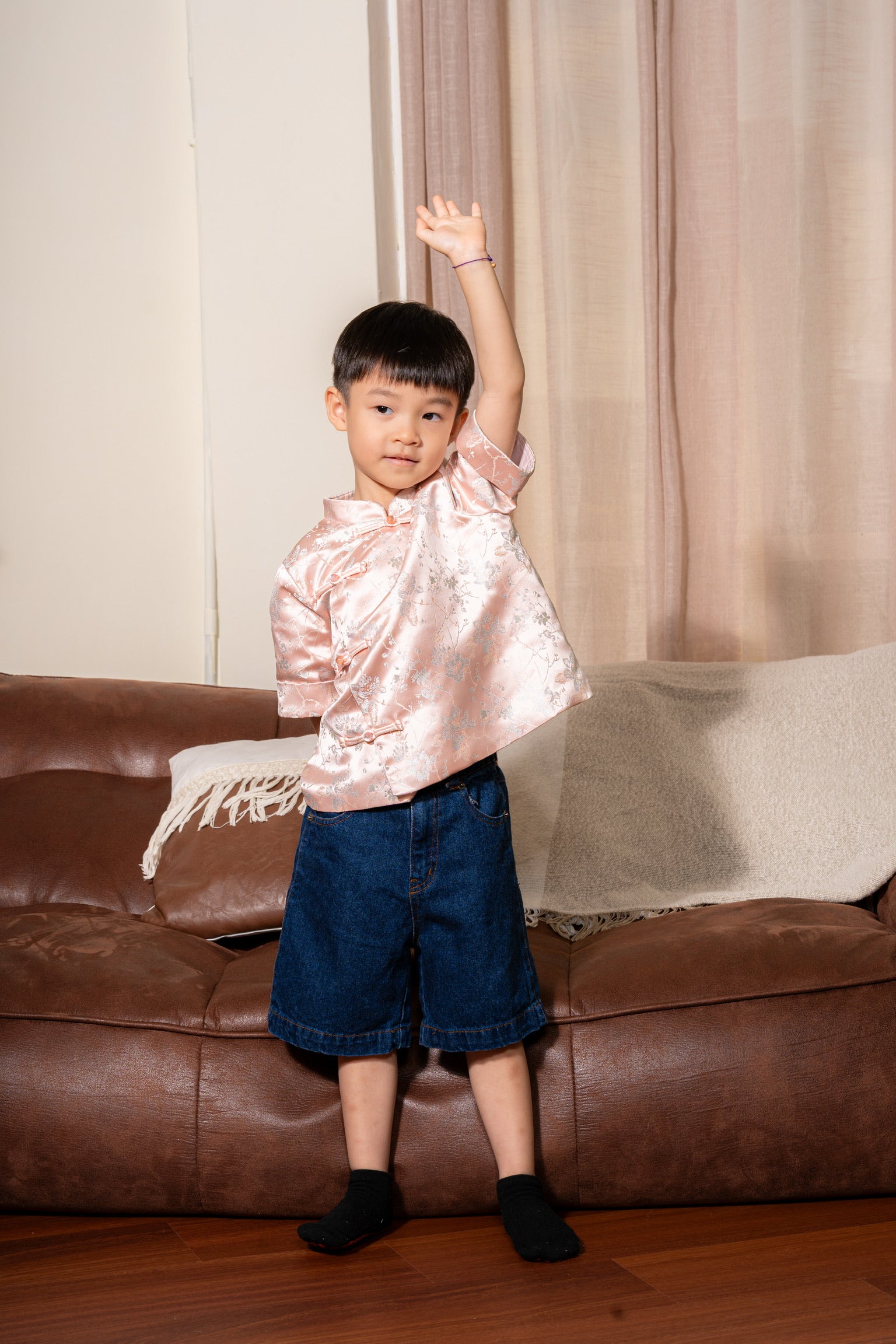 [ETA 15-21 Jan] 花禧团圆 Spring Reunion Boy Samfu (Blossom Pink)