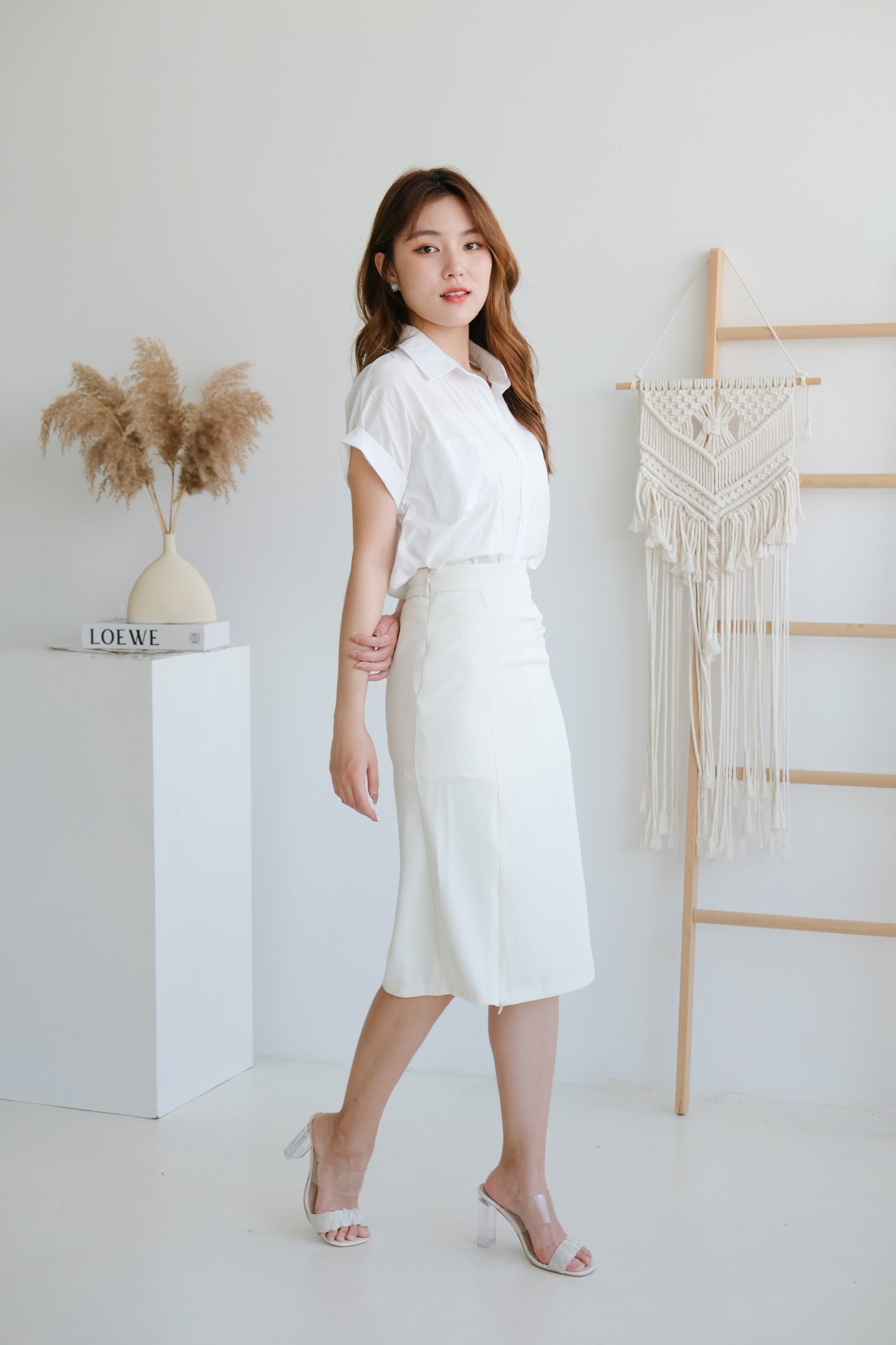 Eunji Korean Blouse (White)