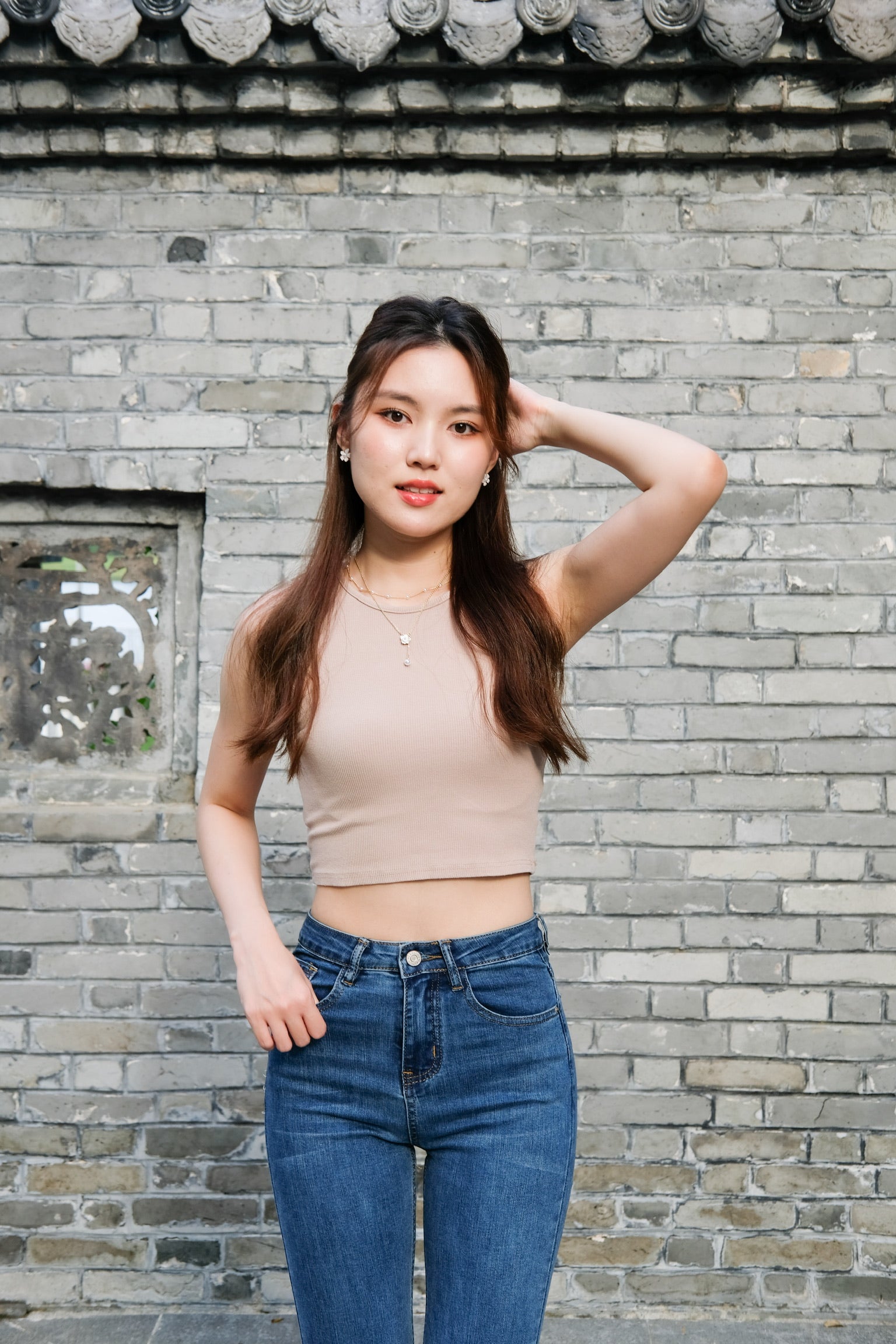 June Basic Halter Crop (Nude)