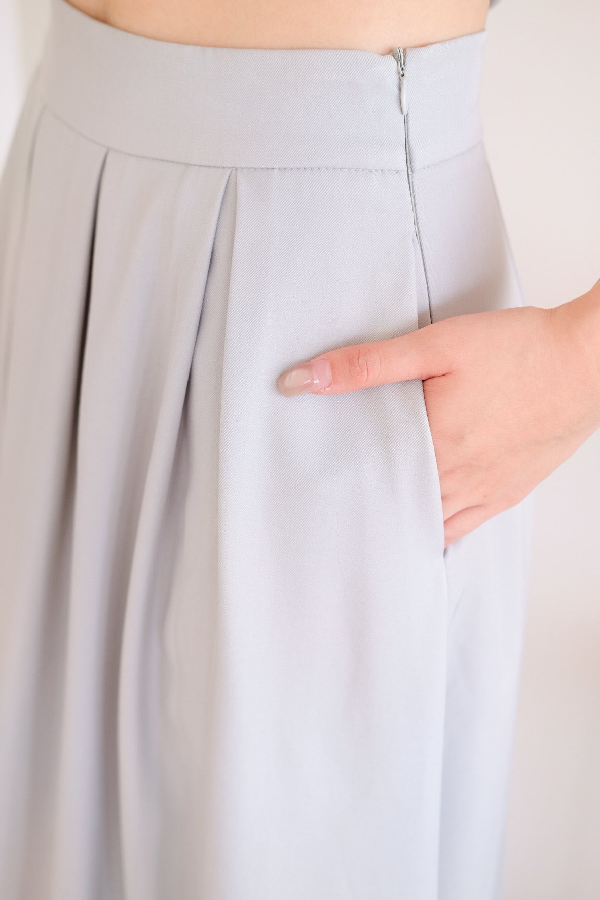 Agnes Halter Maxi Set (Nude Blue)