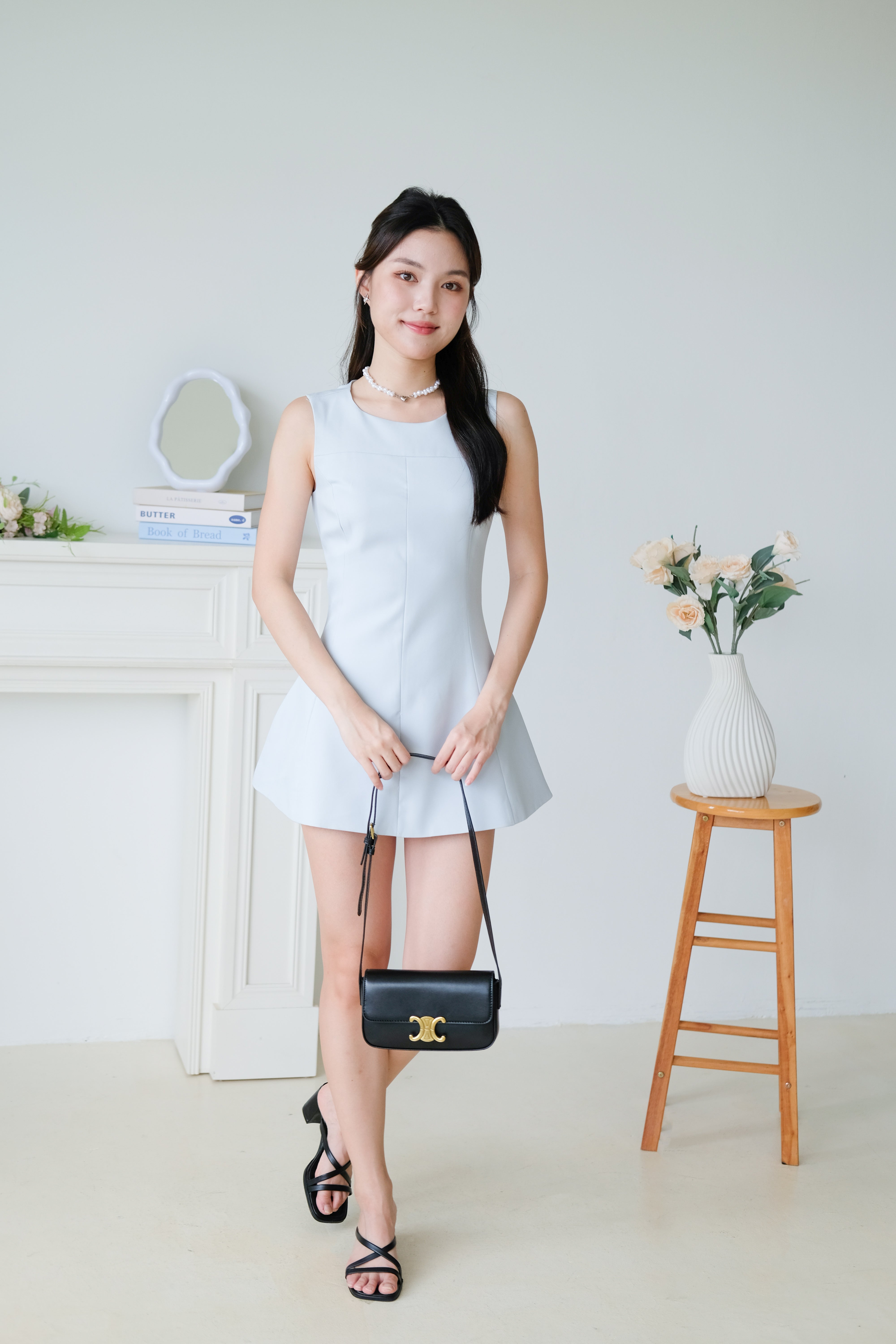 Tasya Skater Dress (Sky Blue)