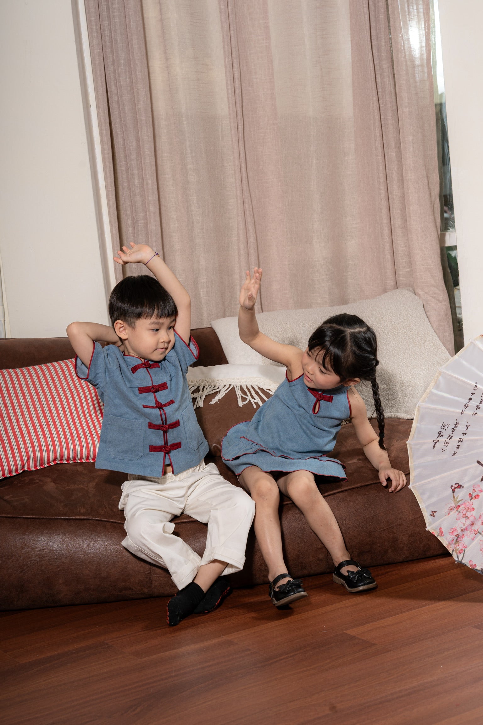 丹禧牛仔 Denim Joy Boy Samfu (Light Blue)