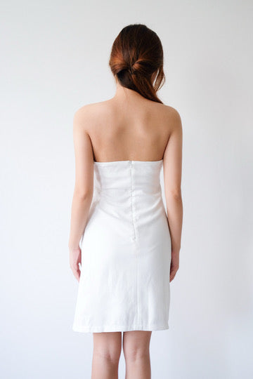 White Tube Mini Dress