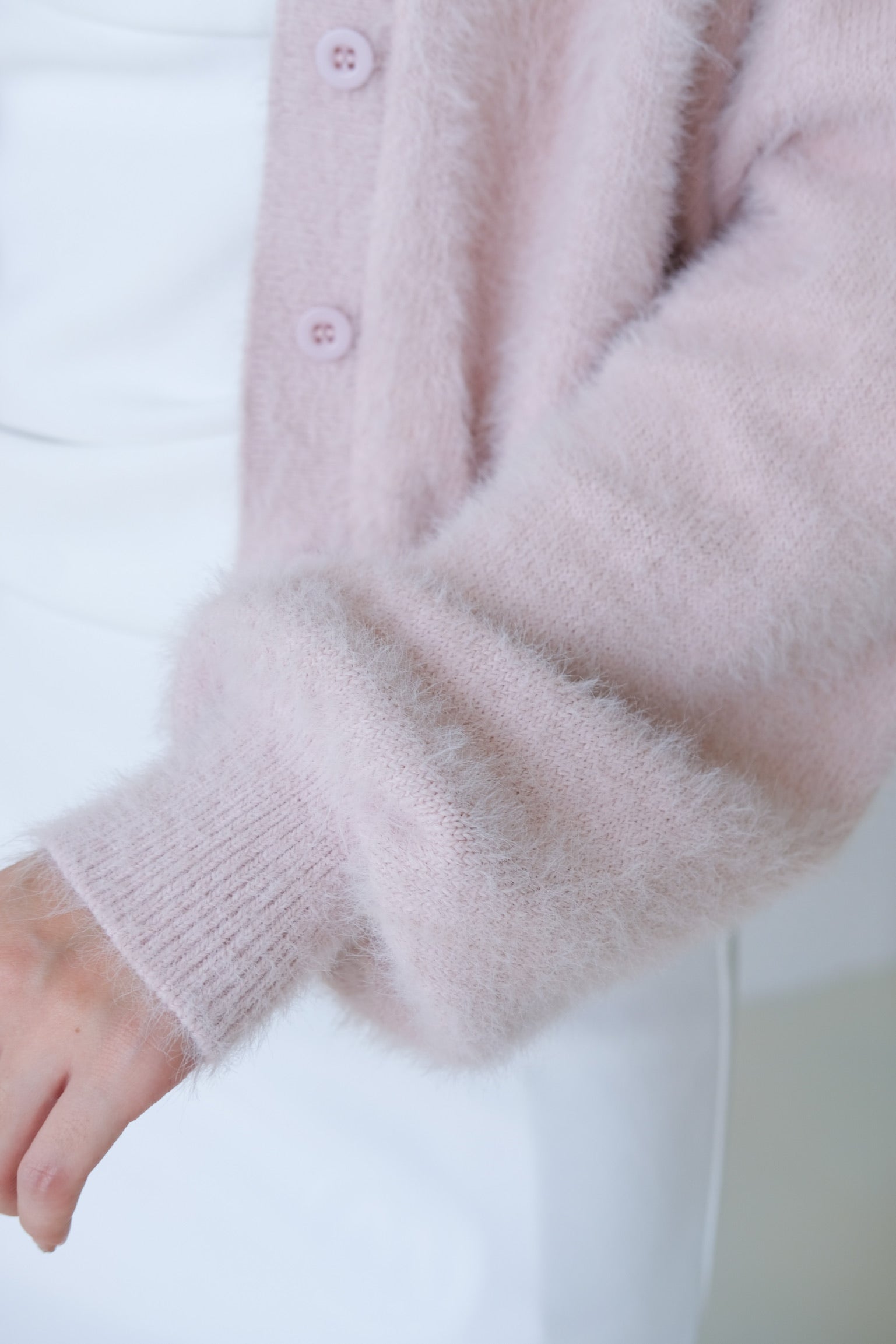 Emely Furry Outerwear (Baby Pink)