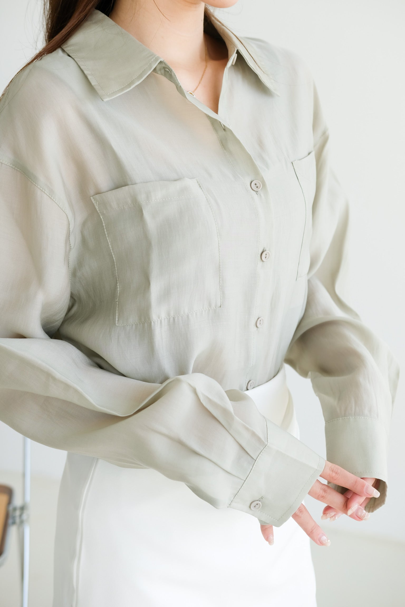 Chester Relaxed Blouse (Olive)