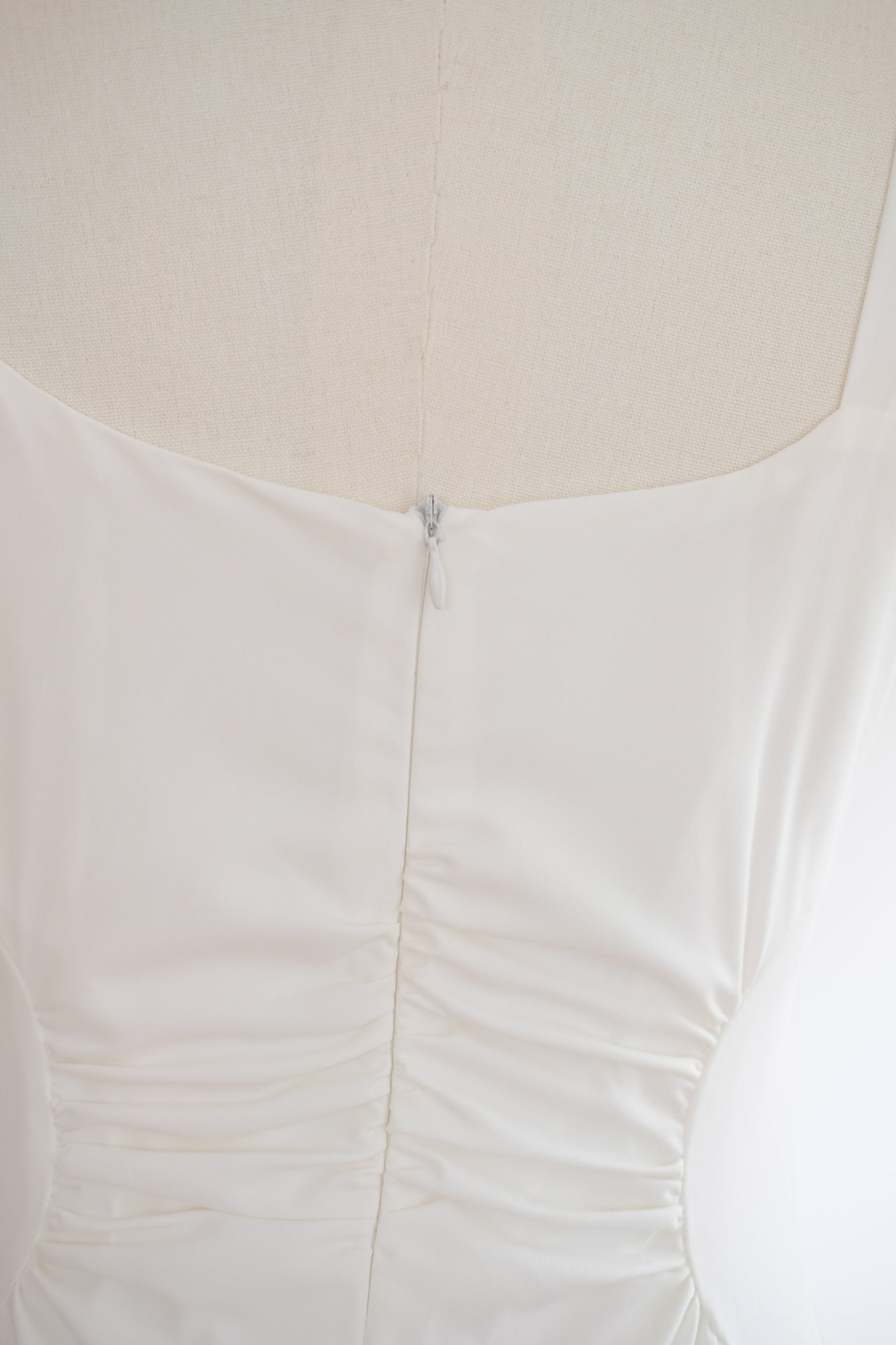White Cinched Maxi Dress