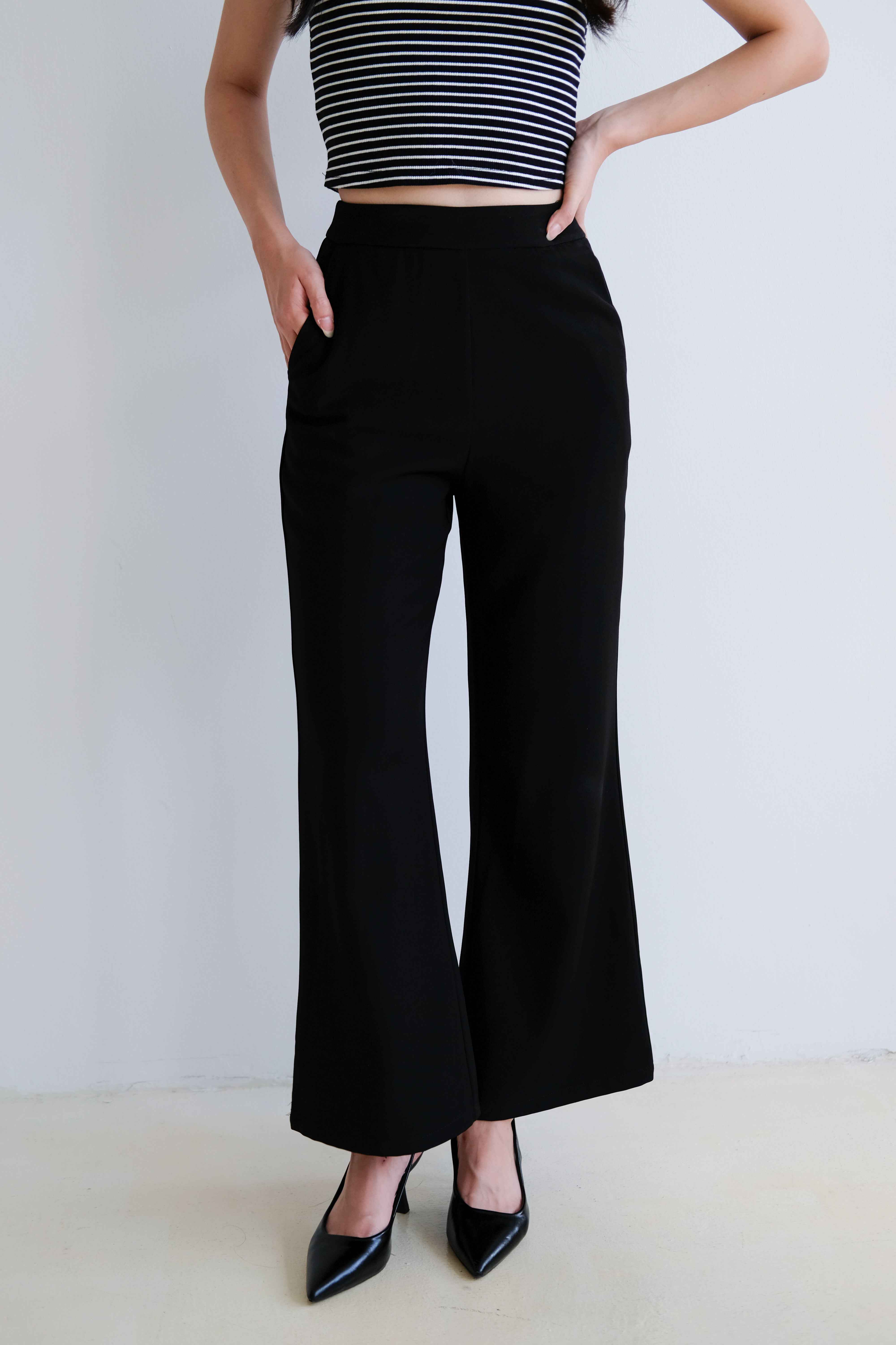 On The Go Flare Pants (Black)