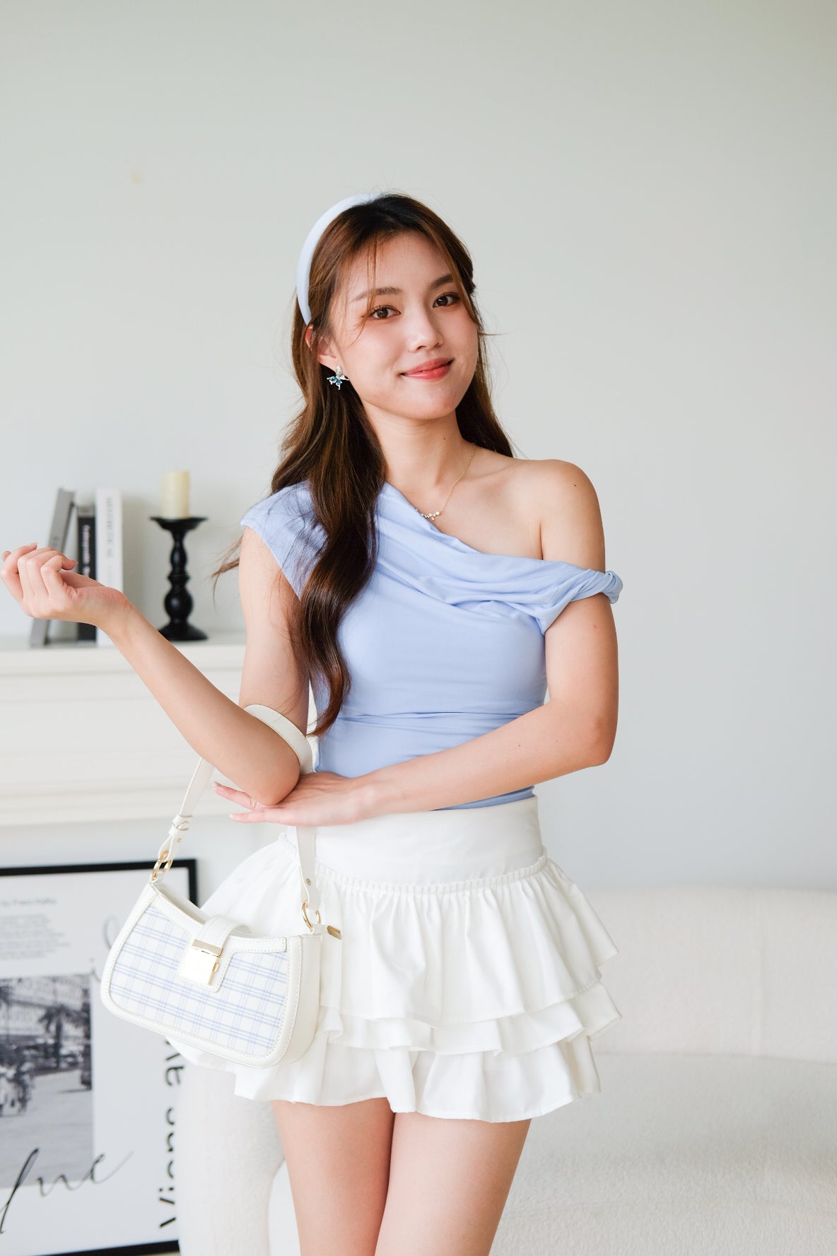 Felice Twist Toga Top (Sea Blue)
