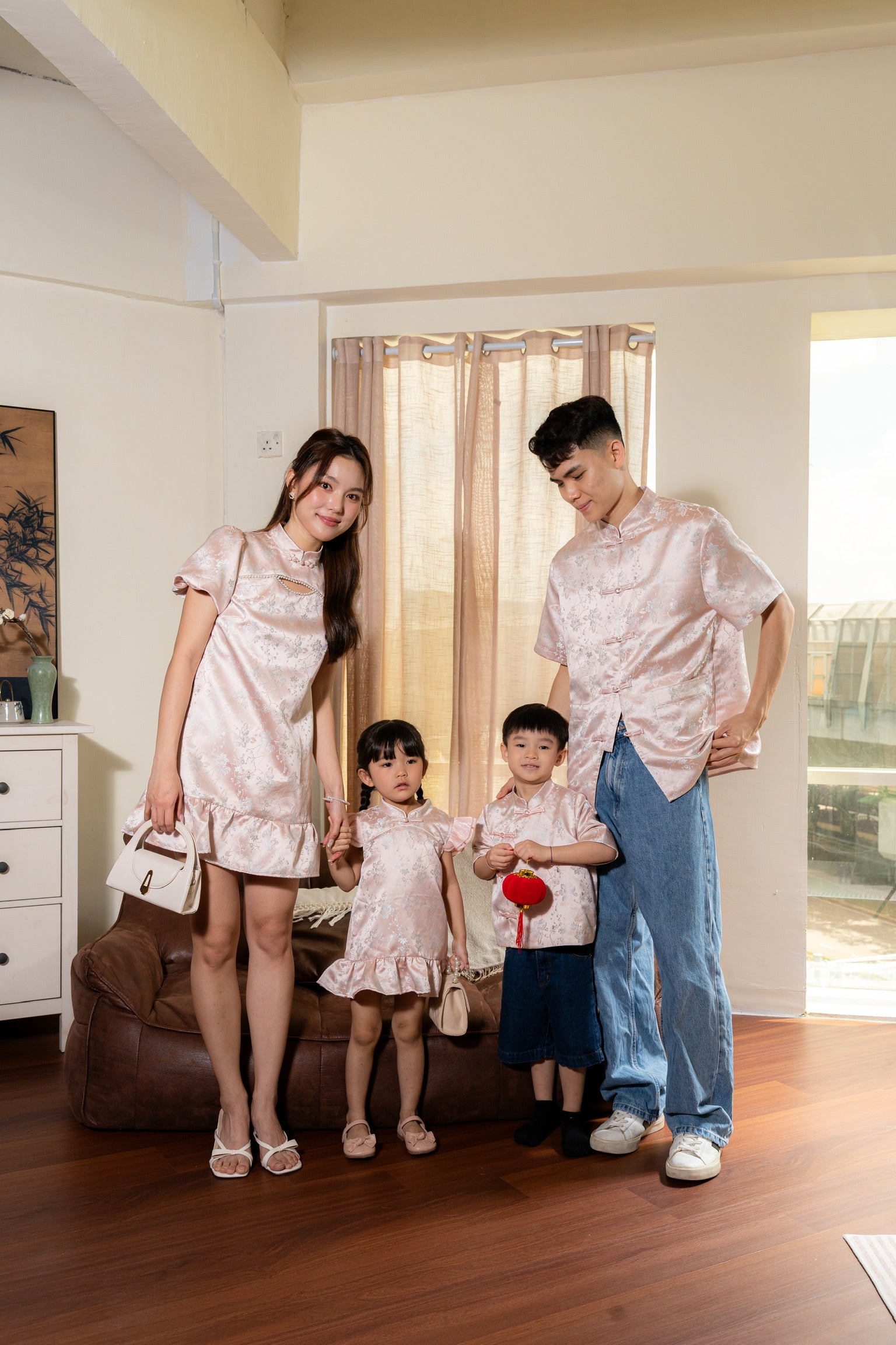 [ETA 15-21 Jan] 花禧团圆 Spring Reunion Babydoll Cheongsam Dress (Blossom Pink)