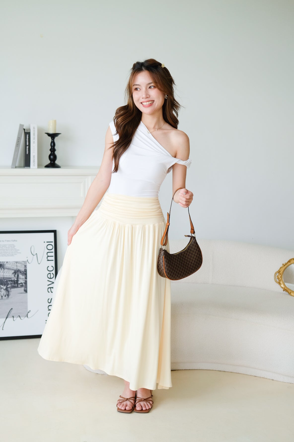 Felice Twist Toga Top (White)
