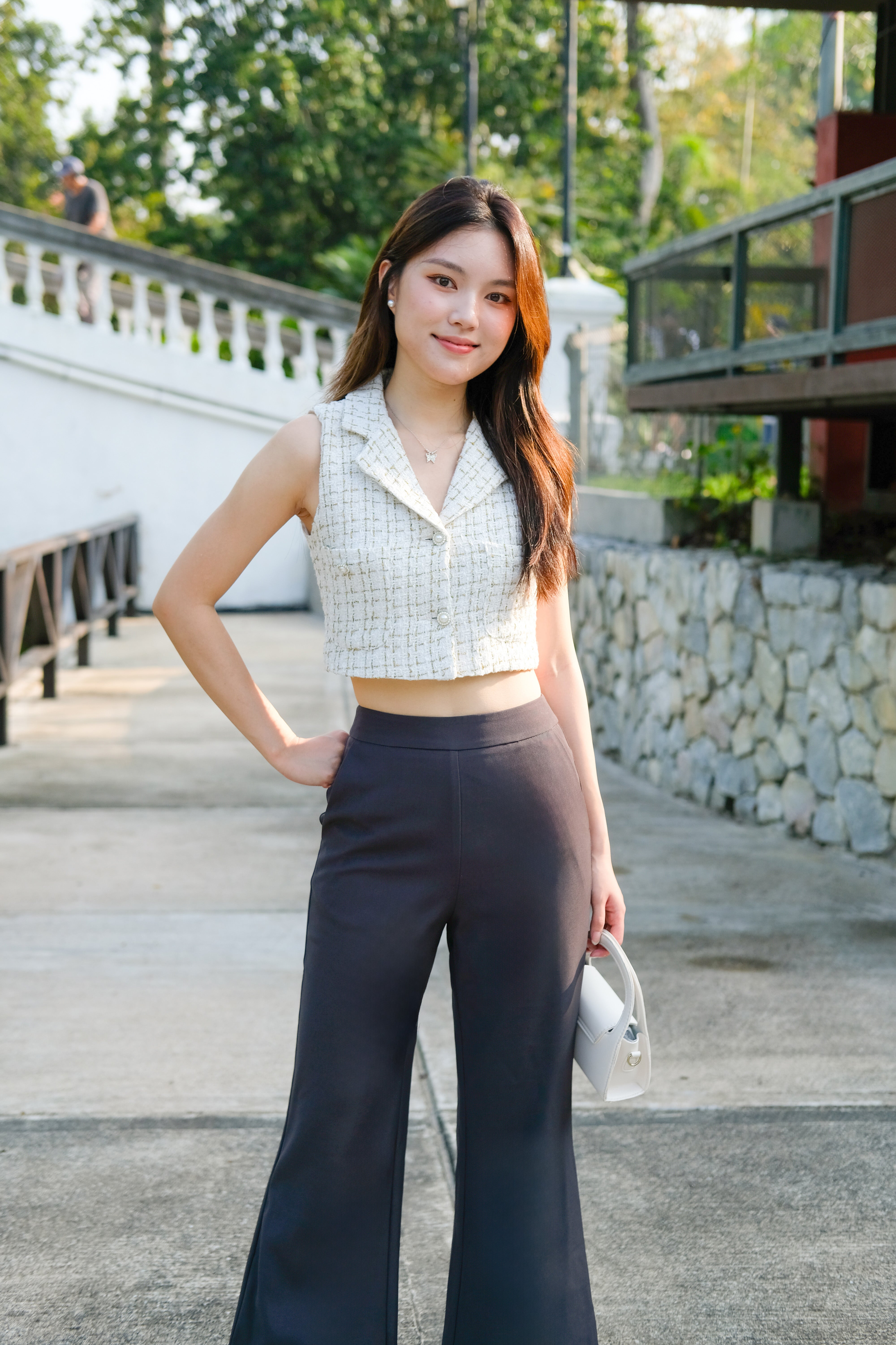 On The Go Flare Pants (Steel Grey)
