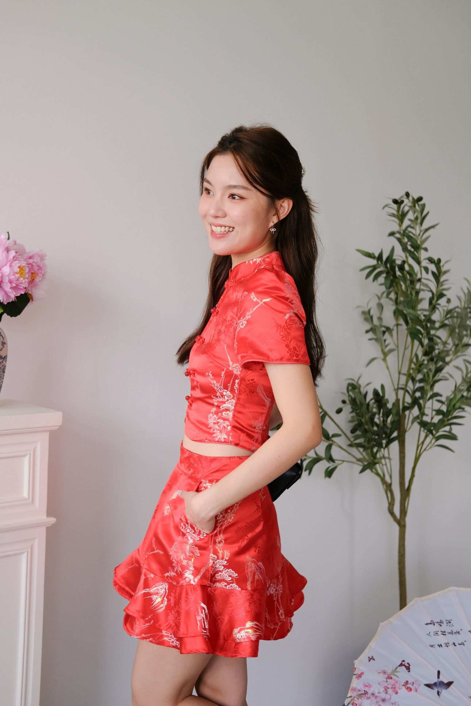 [ETA 5 Jan] Shu Ran Ruffle Skirt (Red)