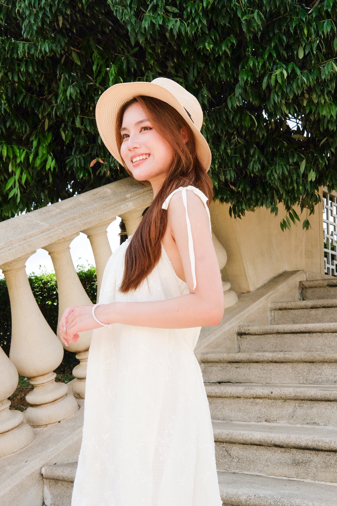 May Vacay Loose Fit Maxi Dress (Cream)
