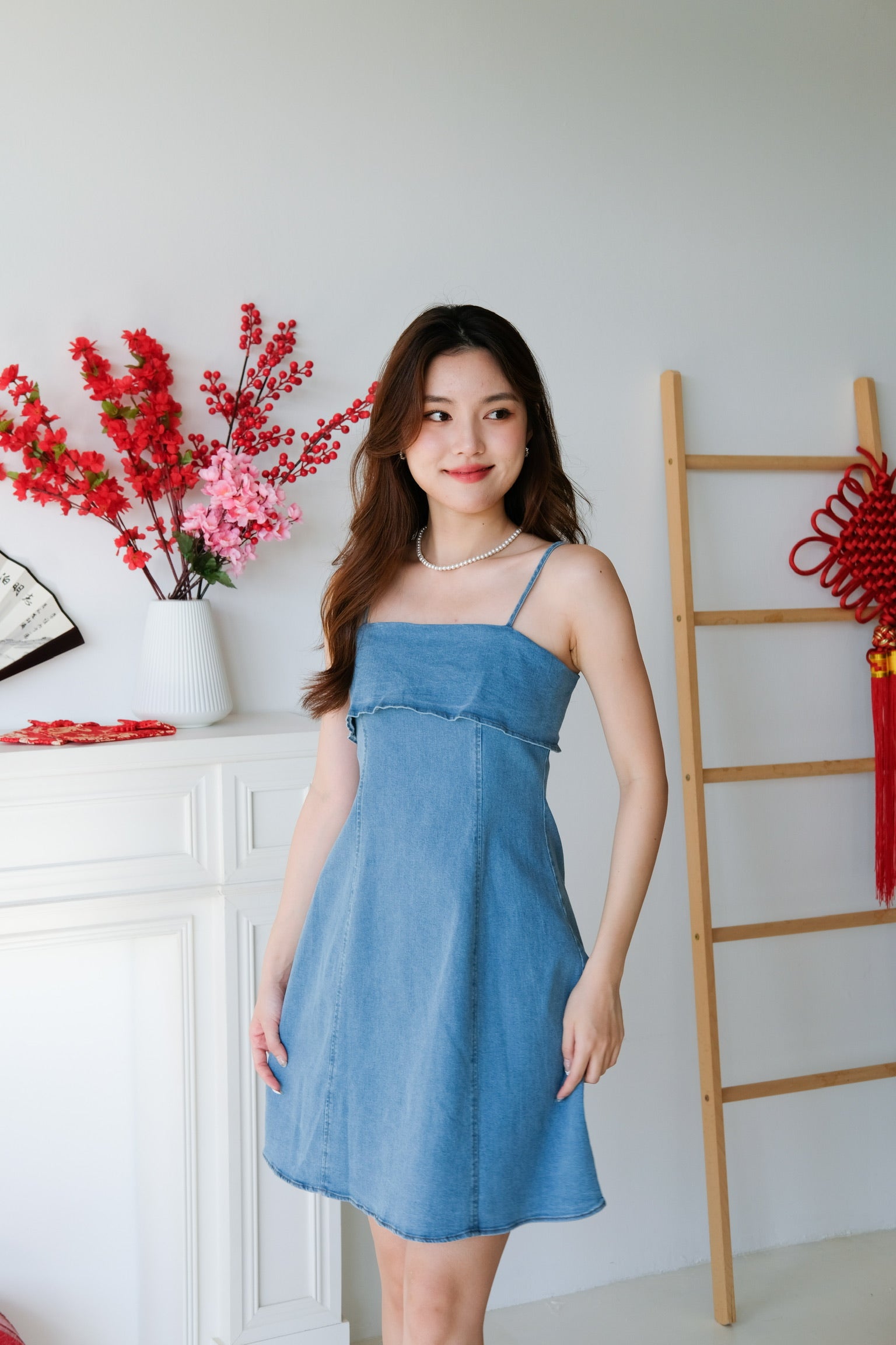 Jay Denim Dress (Light Blue)