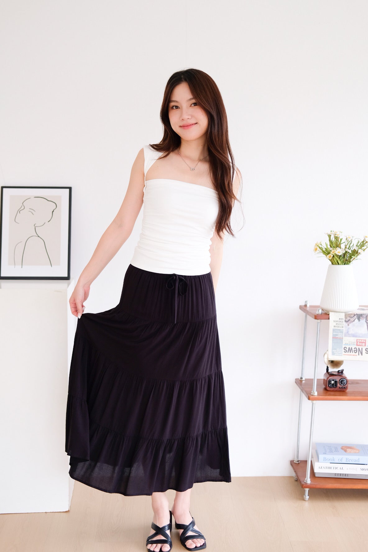 Sabrina Soft Sculpted Top (White) [ETA 9 Jul]