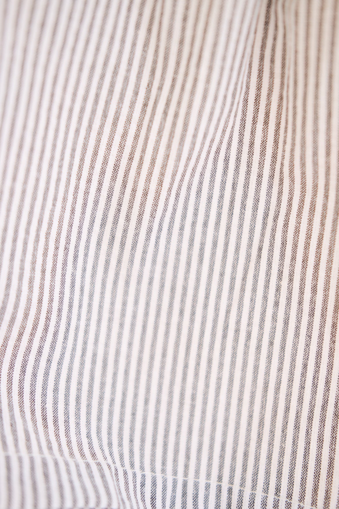 Reini Candy Stripes Knee Length Skirt (Black)