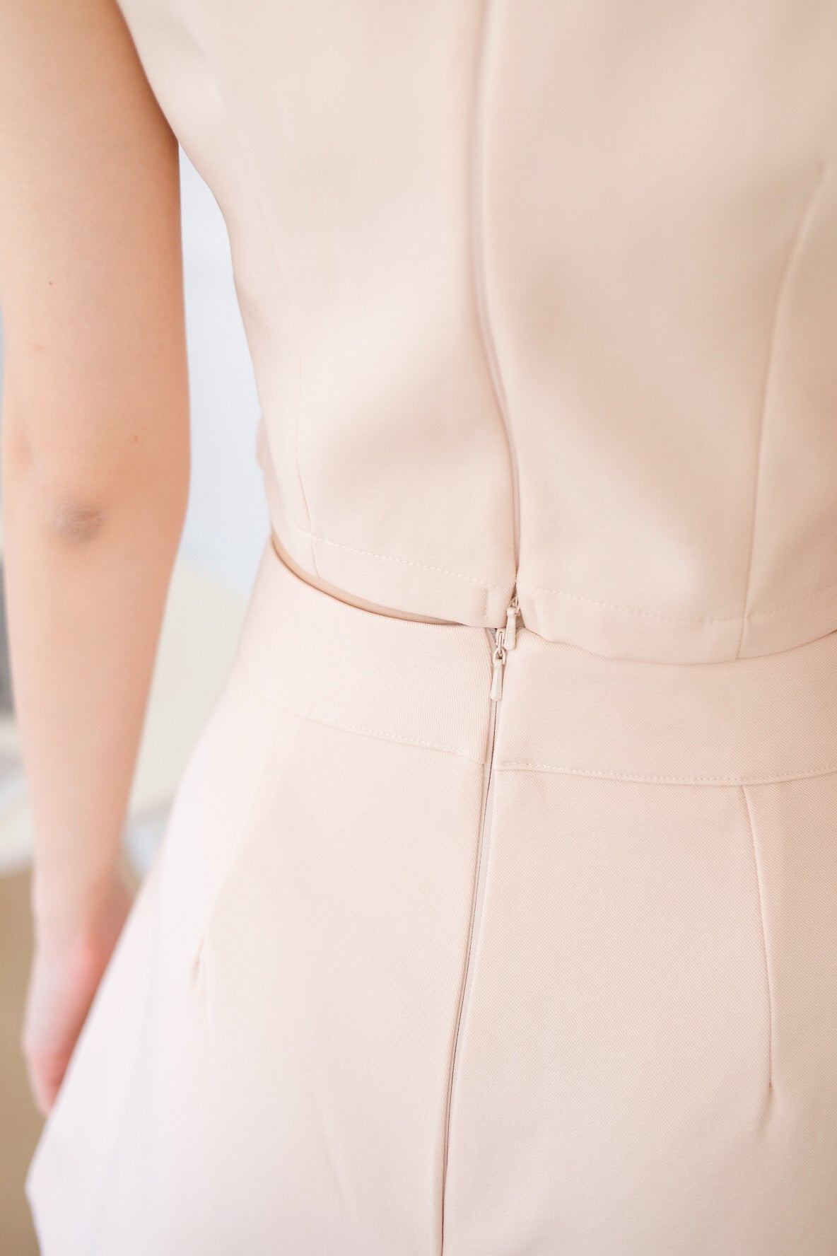 Sherina Vest Skort Set (Khaki)