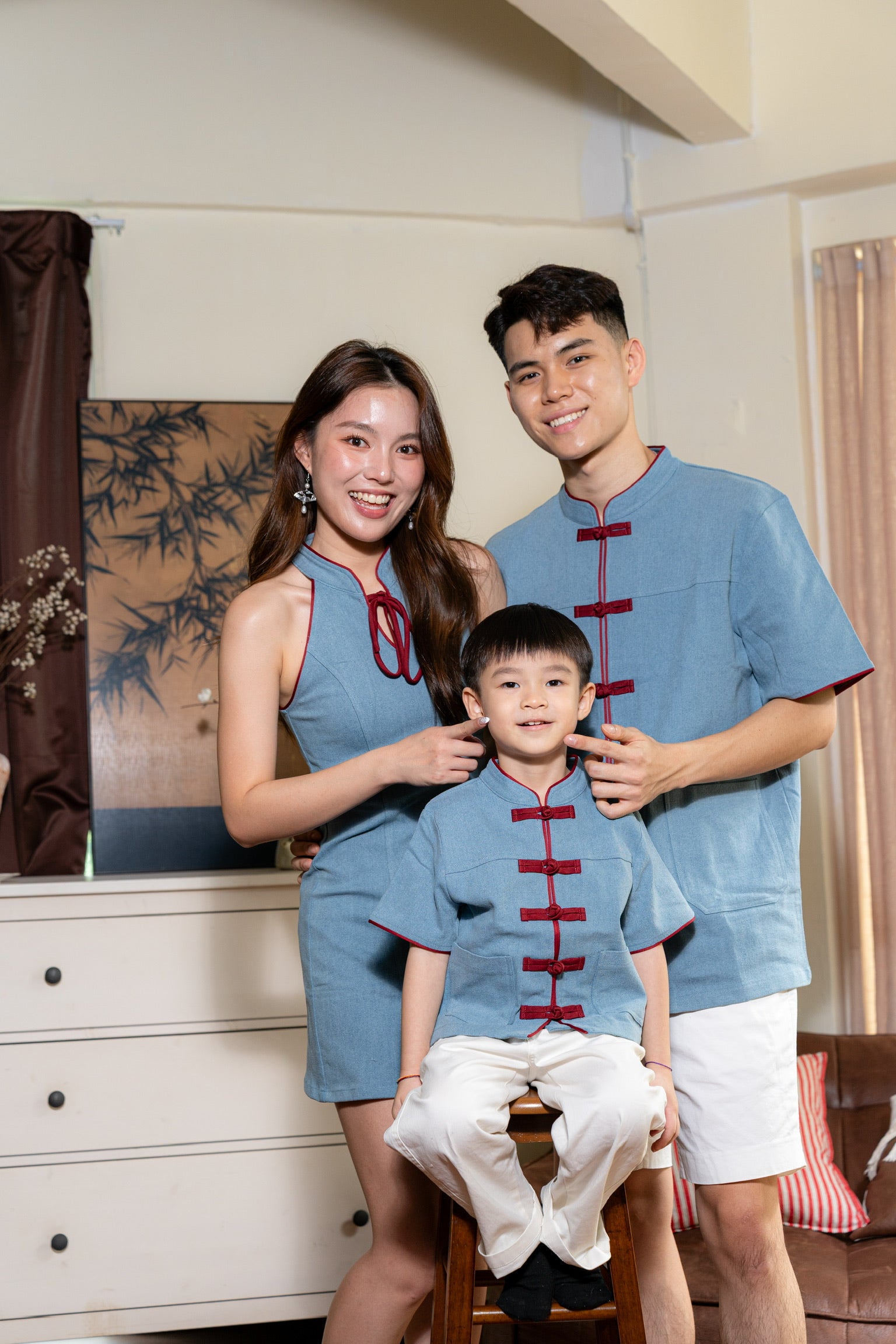 丹禧牛仔 Denim Joy Men Samfu (Light Blue)