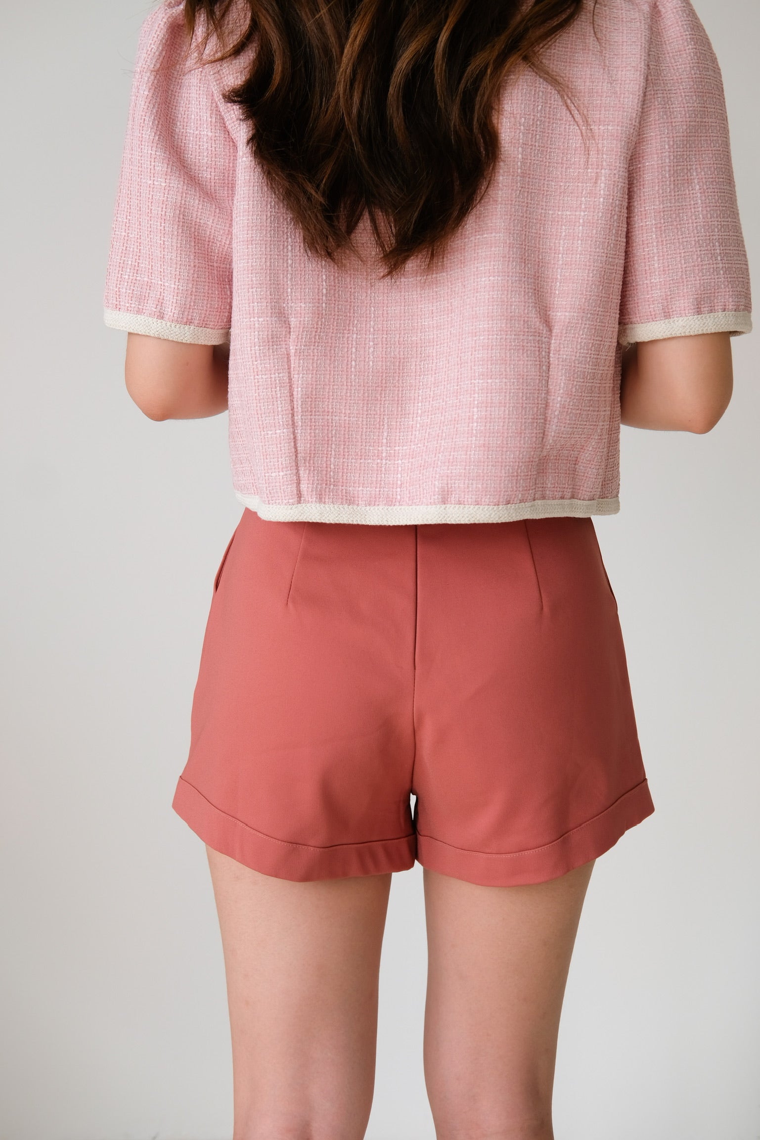 Ivy Basic Shorts (Brick Red)