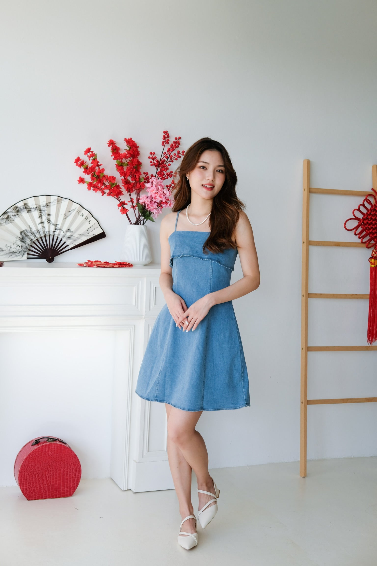 Jay Denim Dress (Light Blue)