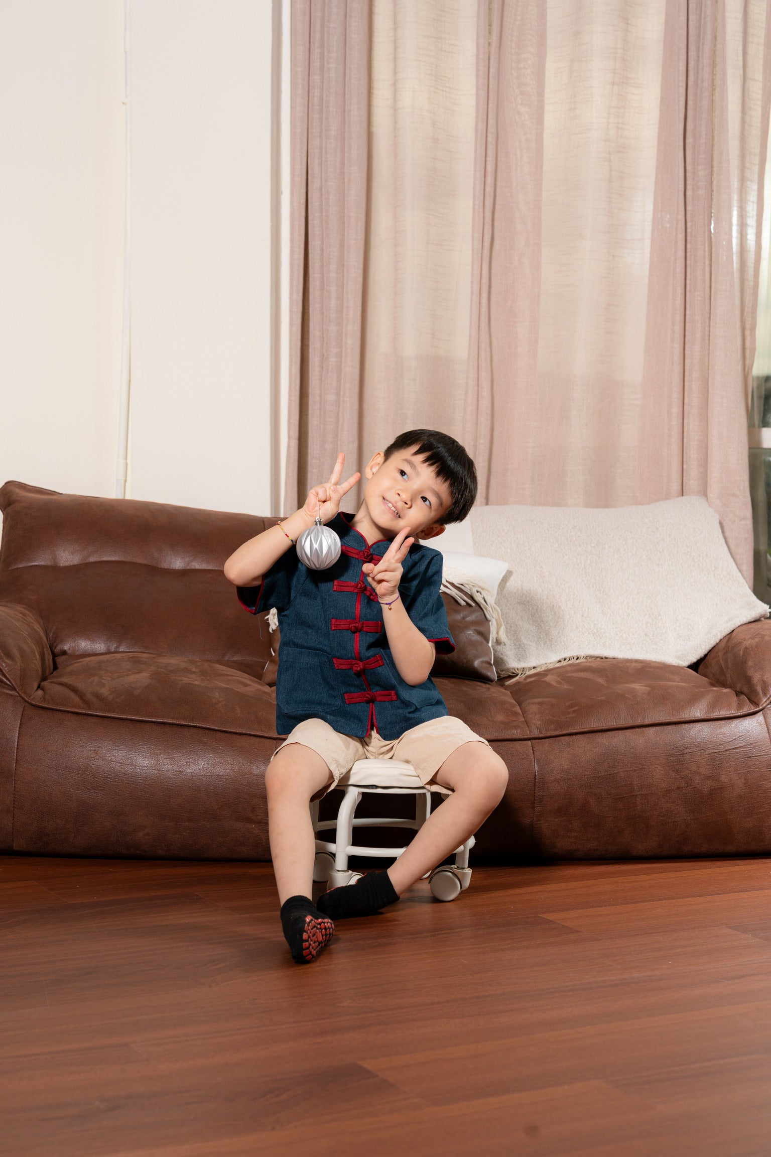 丹禧牛仔 Denim Joy Boy Samfu (Dark Blue)