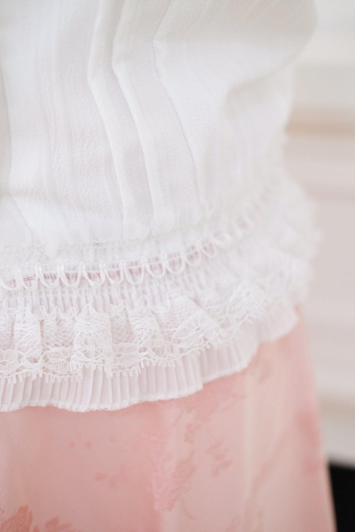 White Halter Ribbon Lace Top