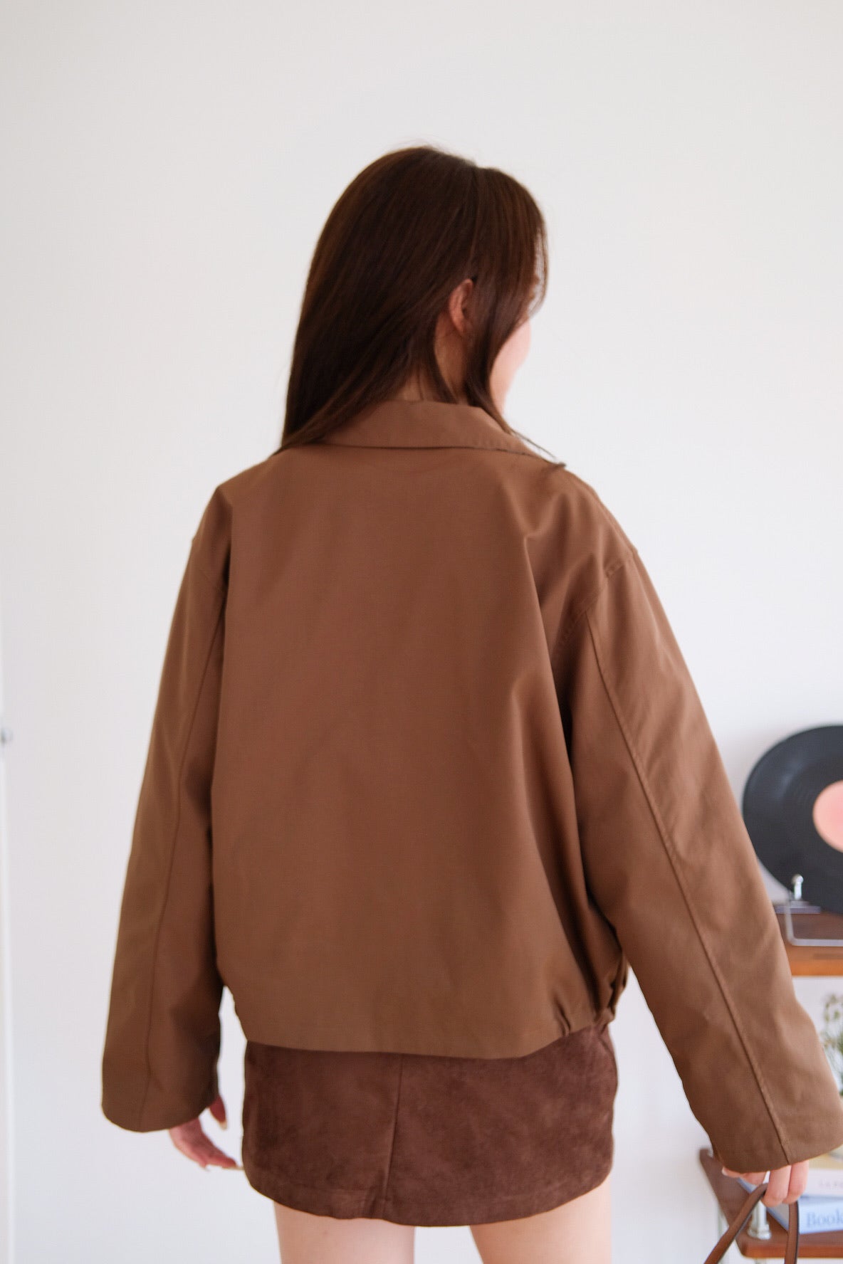 Atley Reversible Bomber Jacket (Walnut Brown)