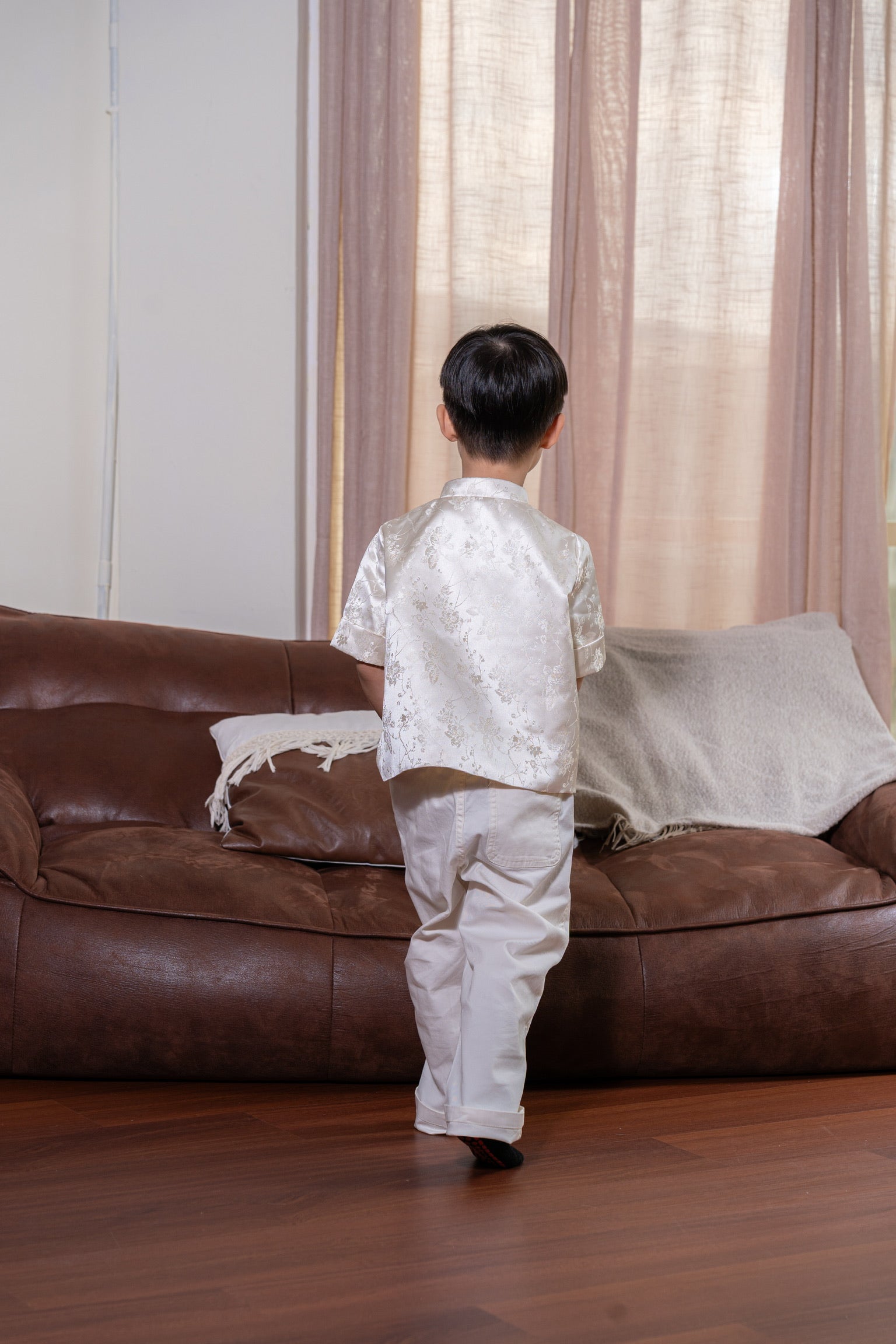 [ETA 15-21 Jan] 花禧团圆 Spring Reunion Boy Samfu (Cream)