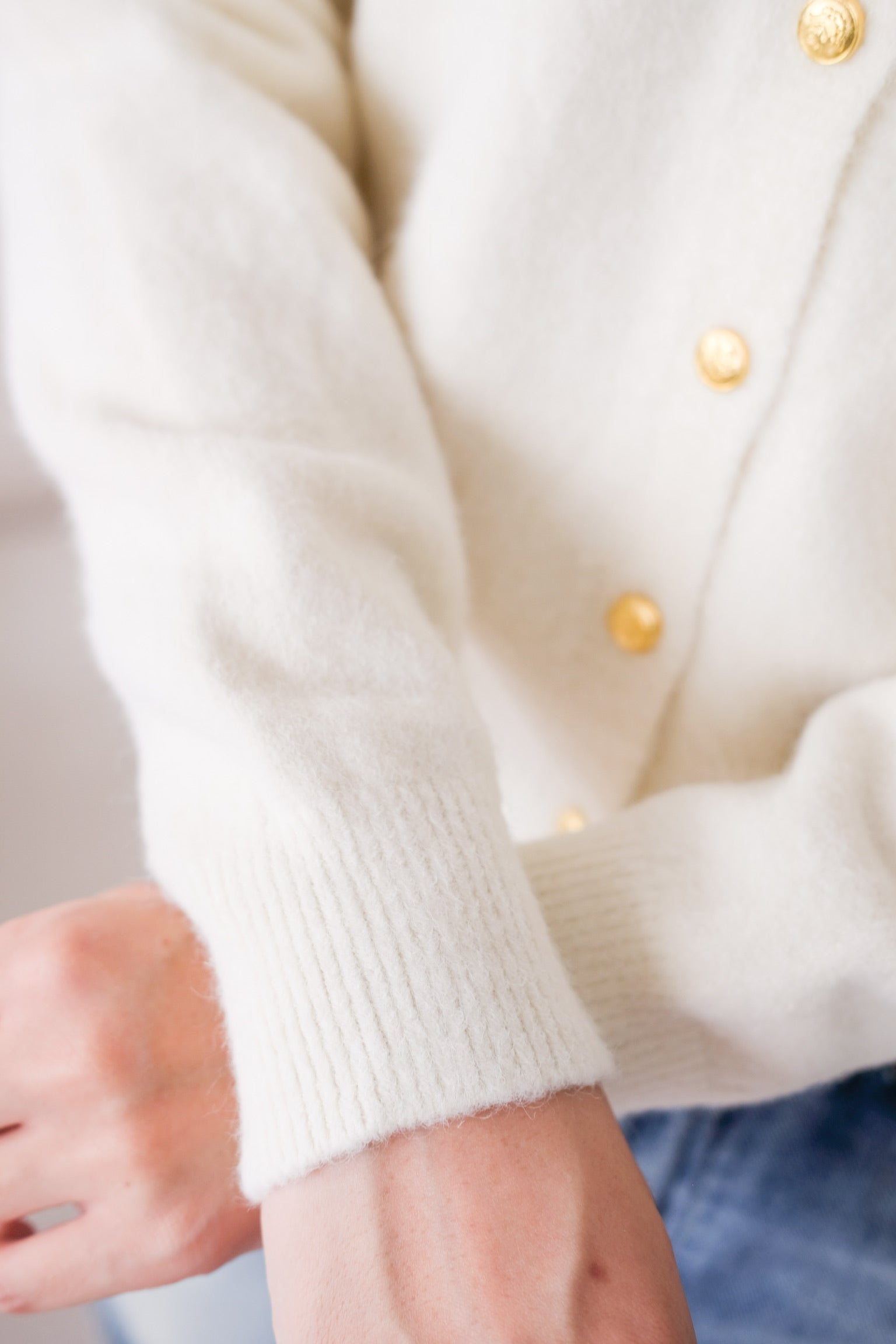 Celine Sweater Shirt (Cream)