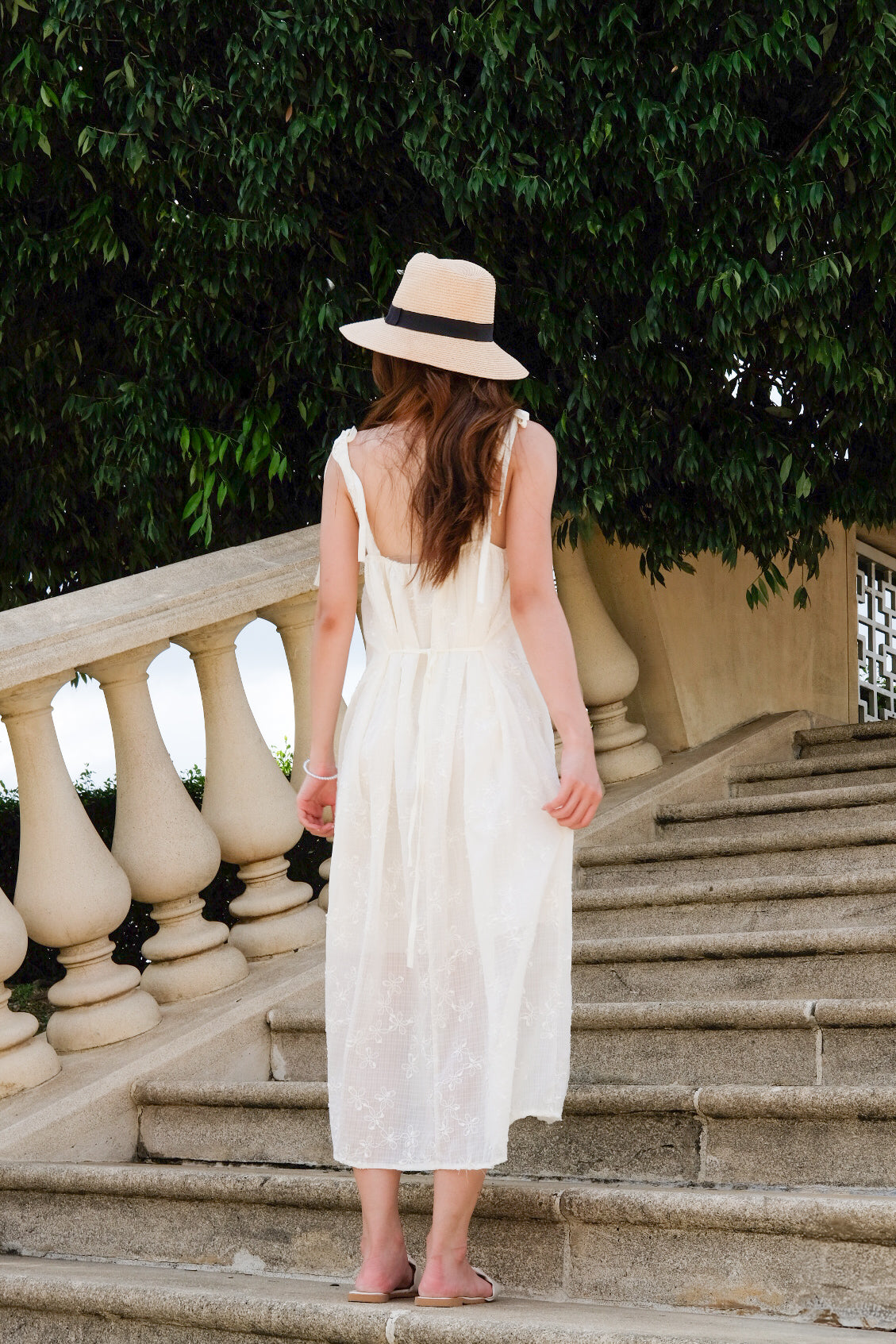 May Vacay Loose Fit Maxi Dress (Cream)