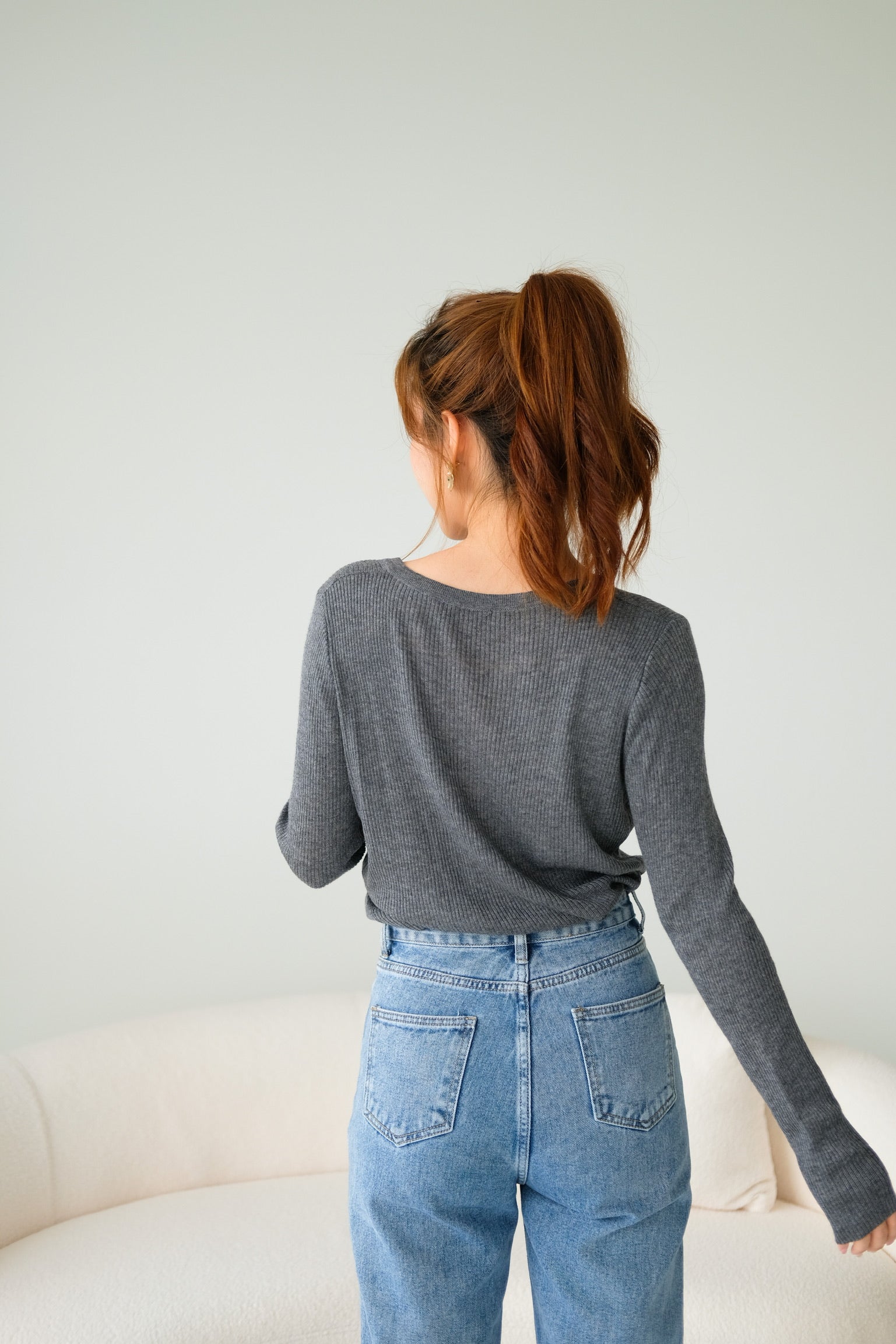 Ultimate Comfy Sleeves Top (Grey)