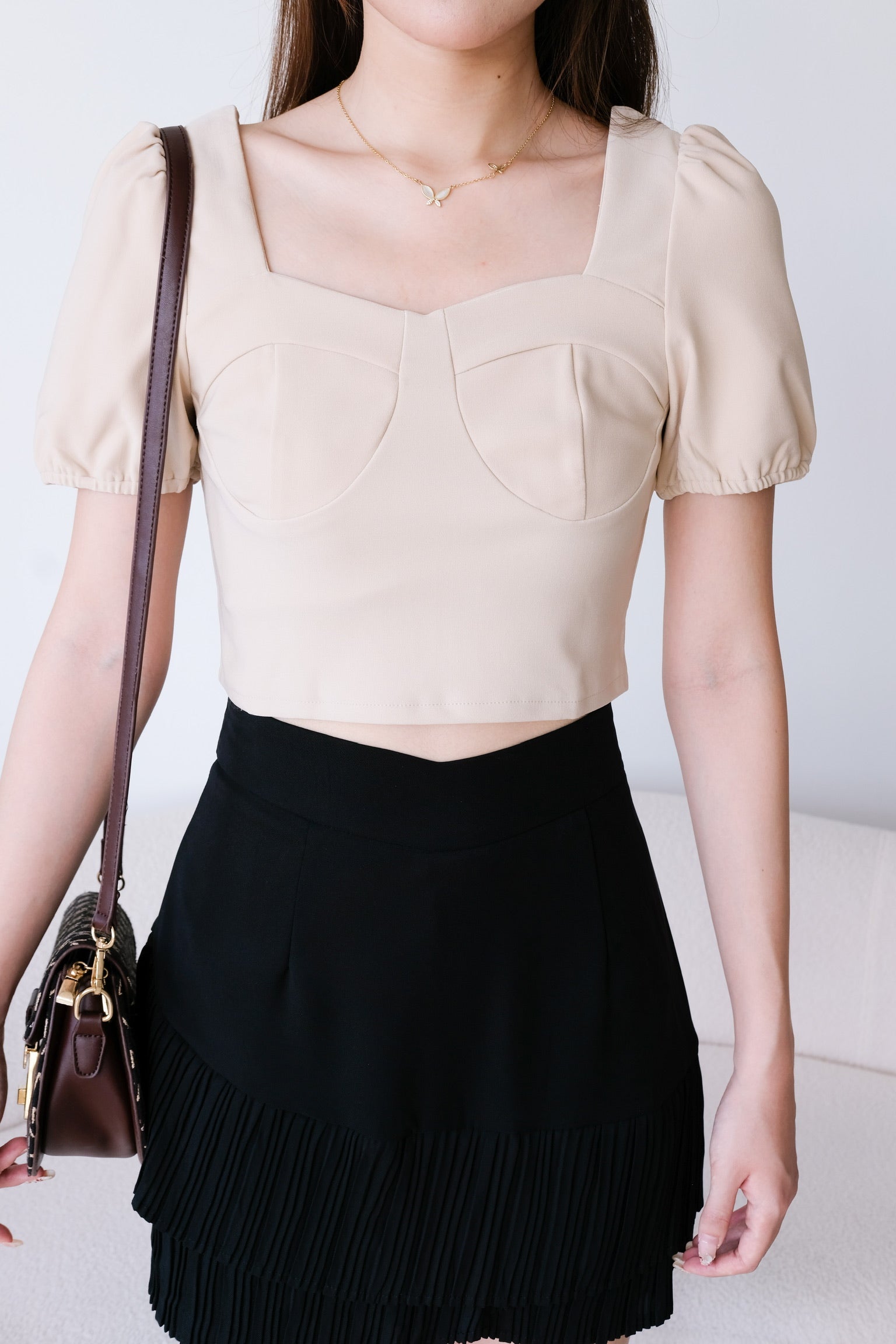 Vince Puffy Crop (Beige)