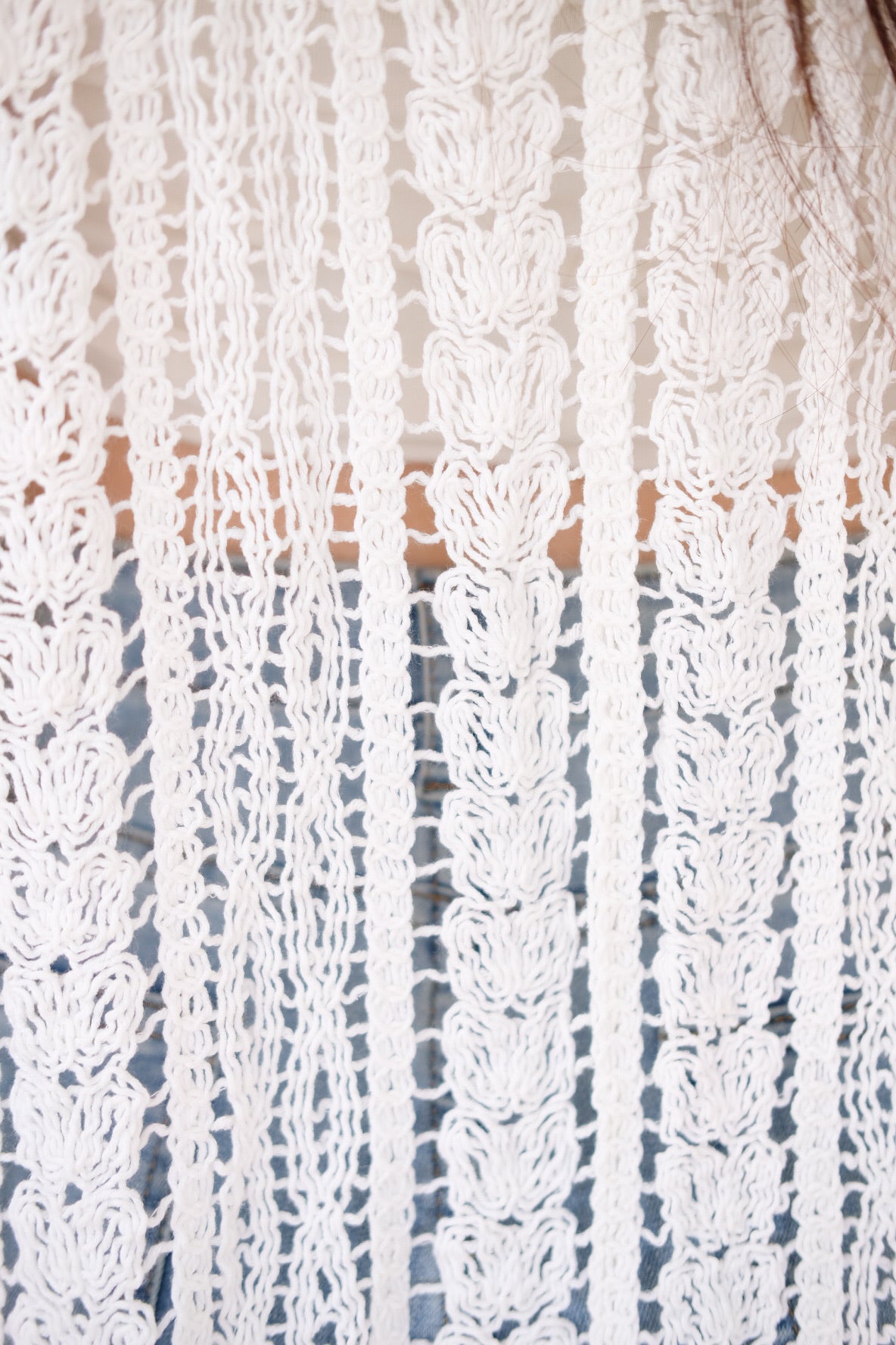 Romania Crochet Maxi Outerwear (White)