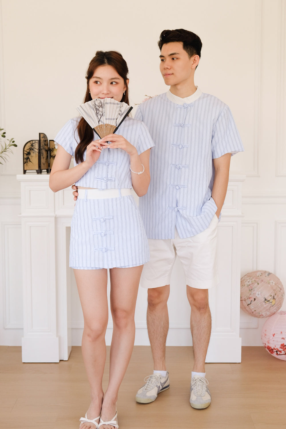 Jon Striped Samfu (Blue)
