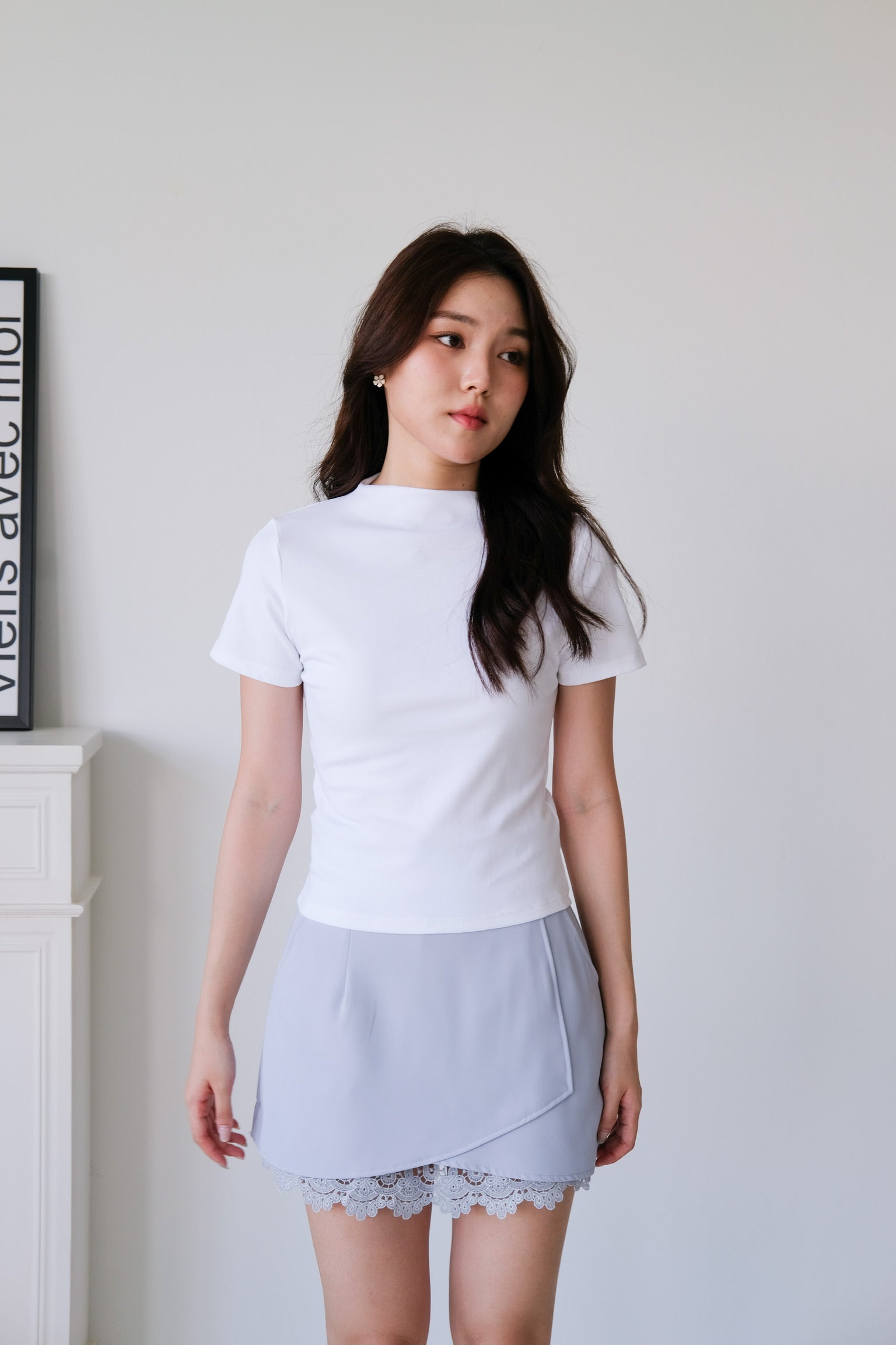 Katie Stretchy Tee (White)