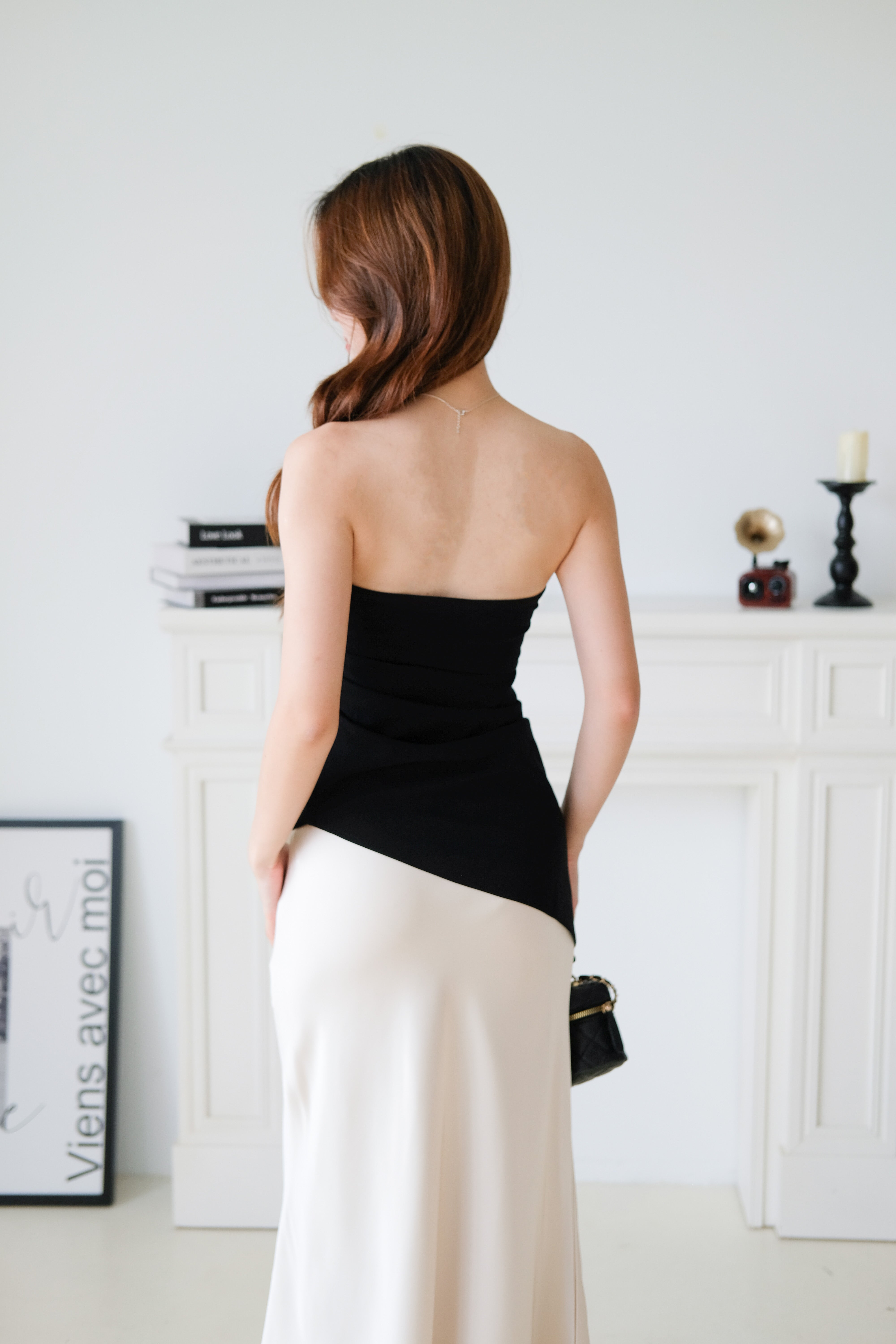 Power Hour Asymmetrical Tube Top (Black)