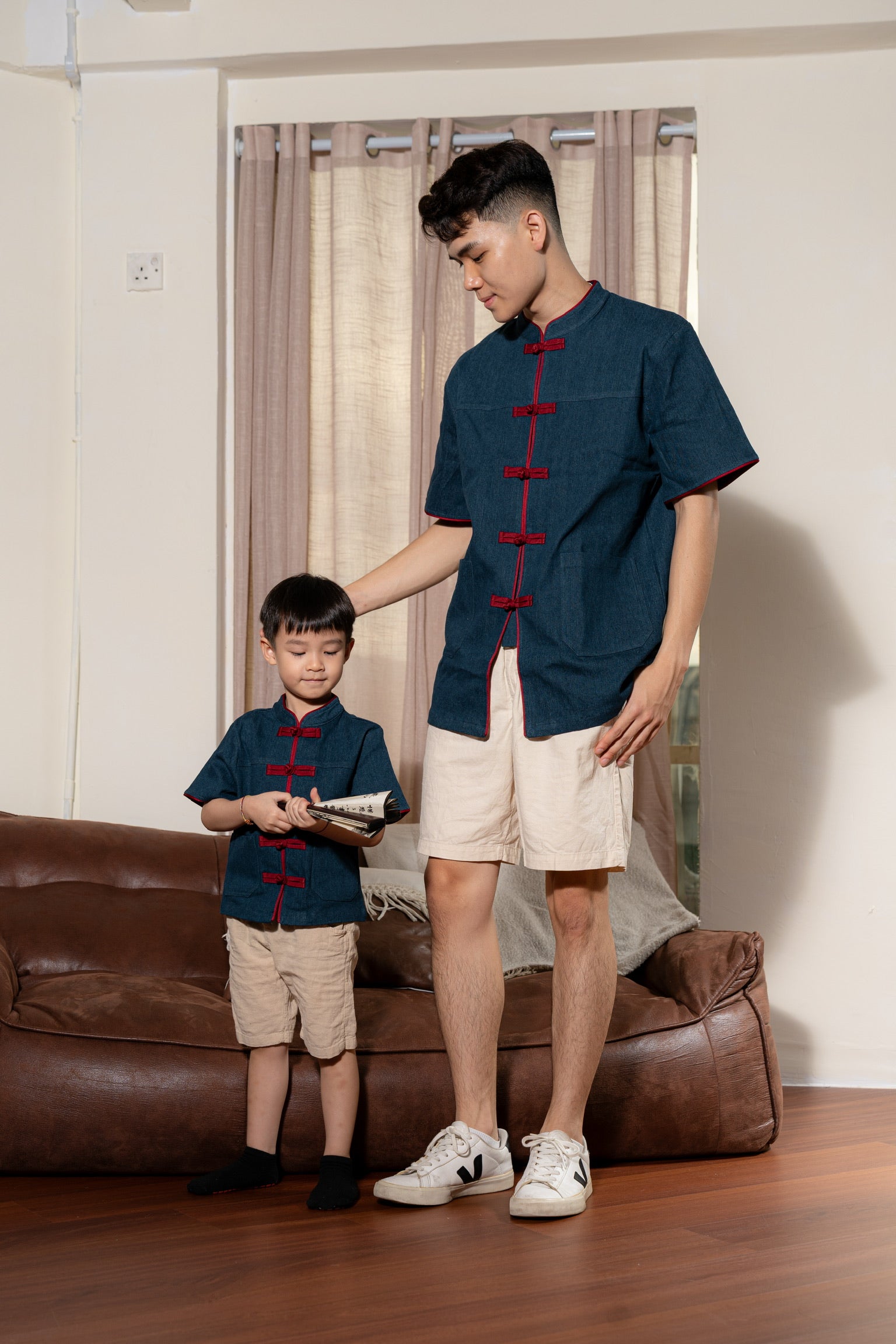 丹禧牛仔 Denim Joy Men Samfu (Dark Blue)