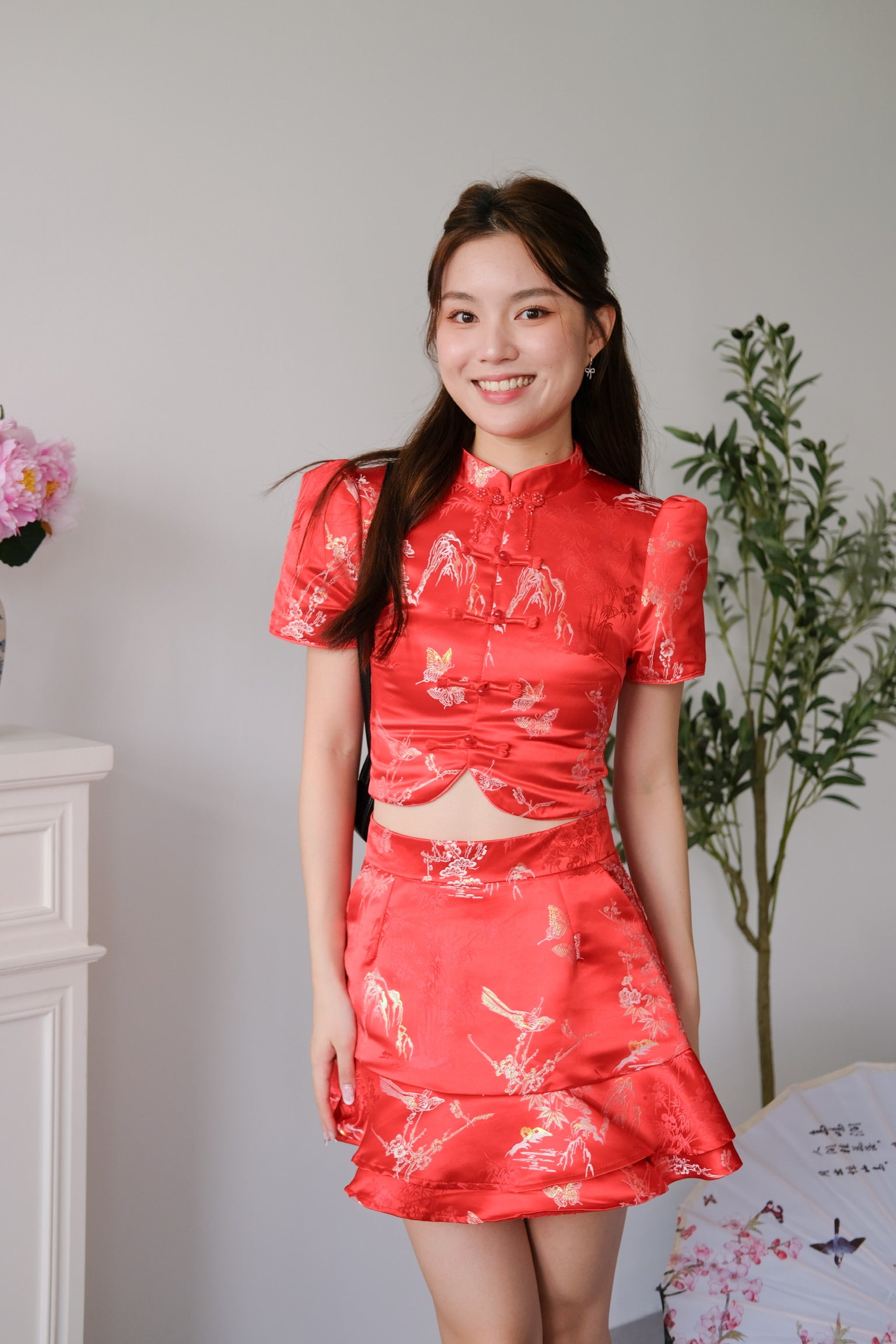 [ETA 5 Jan] Shu Ran Ruffle Skirt (Red)