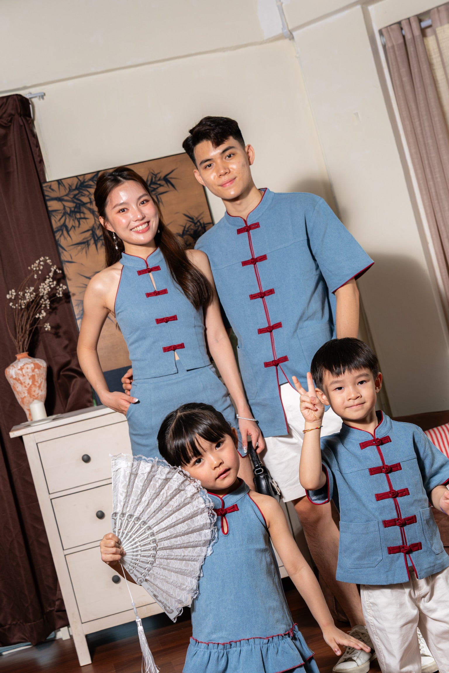 丹禧牛仔 Denim Joy Boy Samfu (Light Blue)