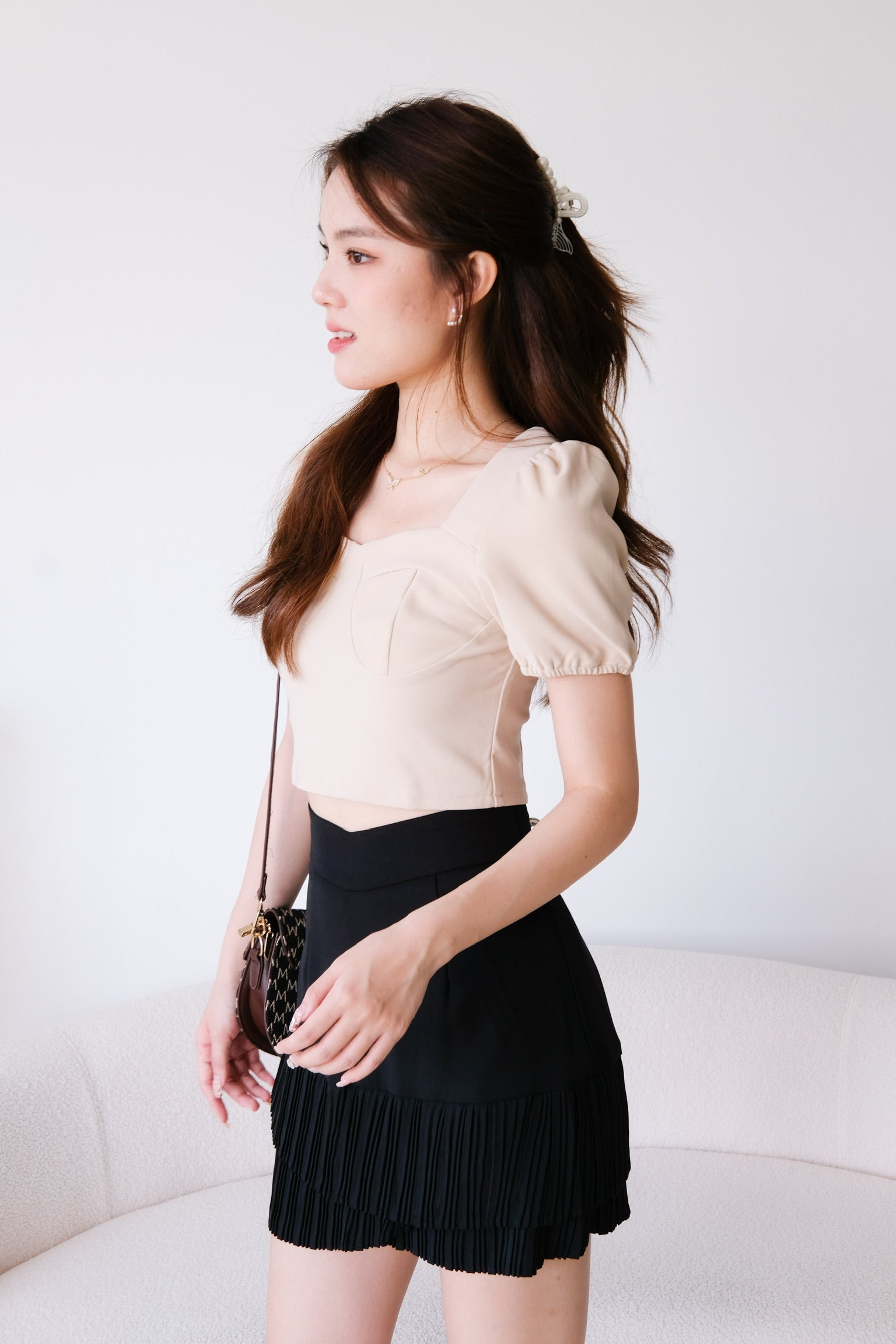 Vince Puffy Crop (Beige)