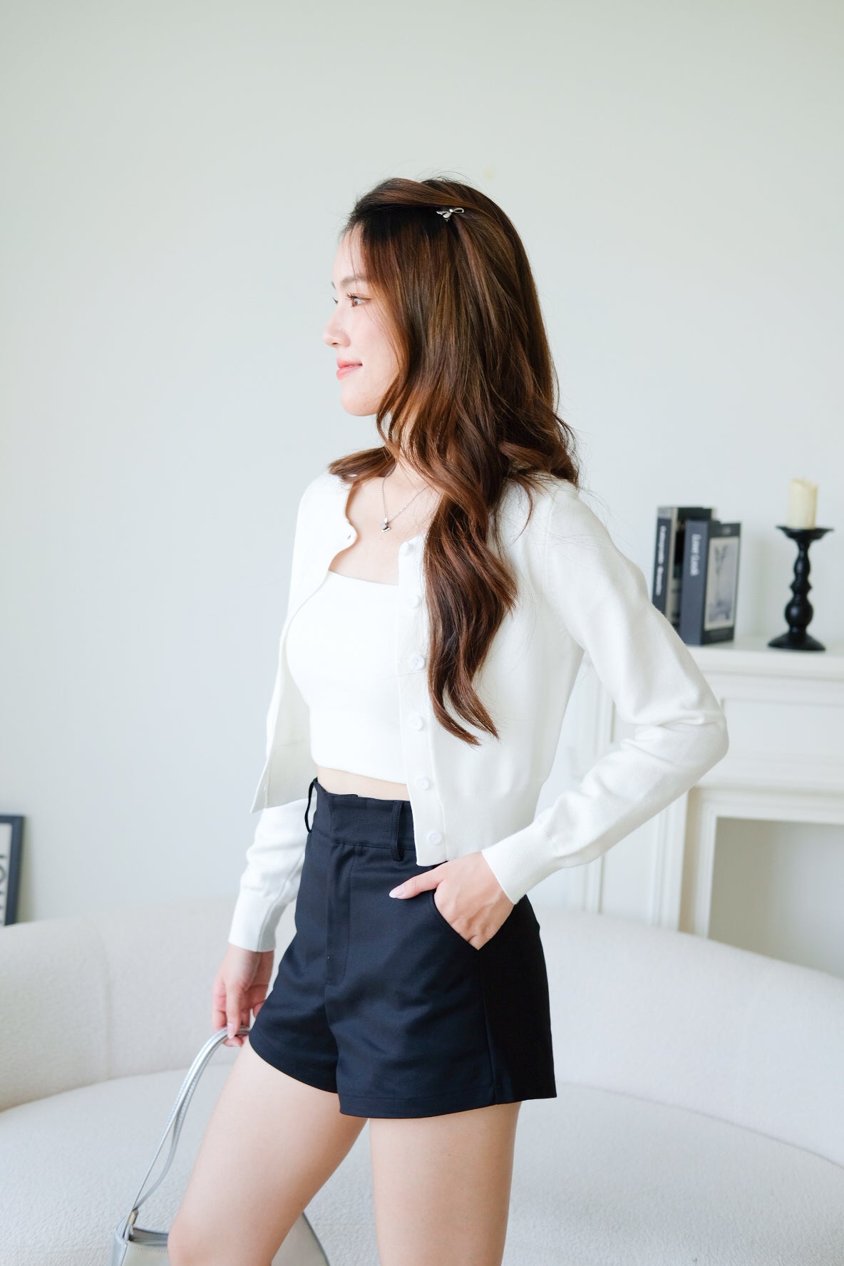 Dream Soft Cotton Cardigan (White)