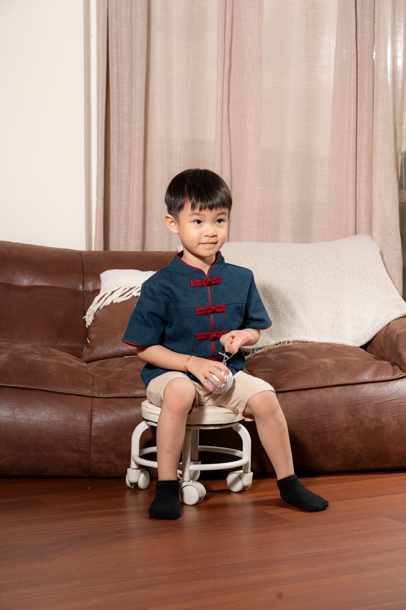 丹禧牛仔 Denim Joy Boy Samfu (Dark Blue)