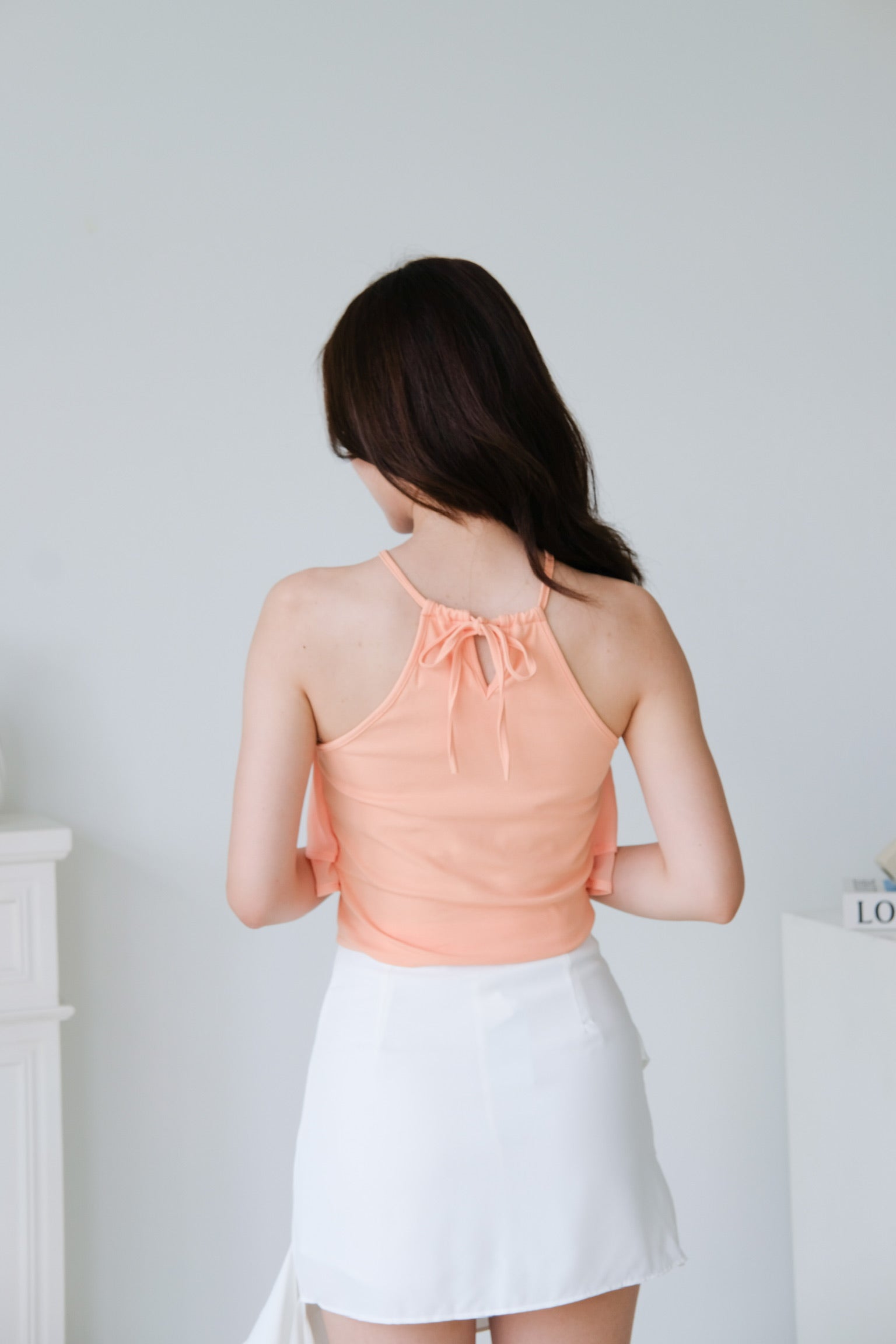 Ariel Rose Flutter Crop (Orange)